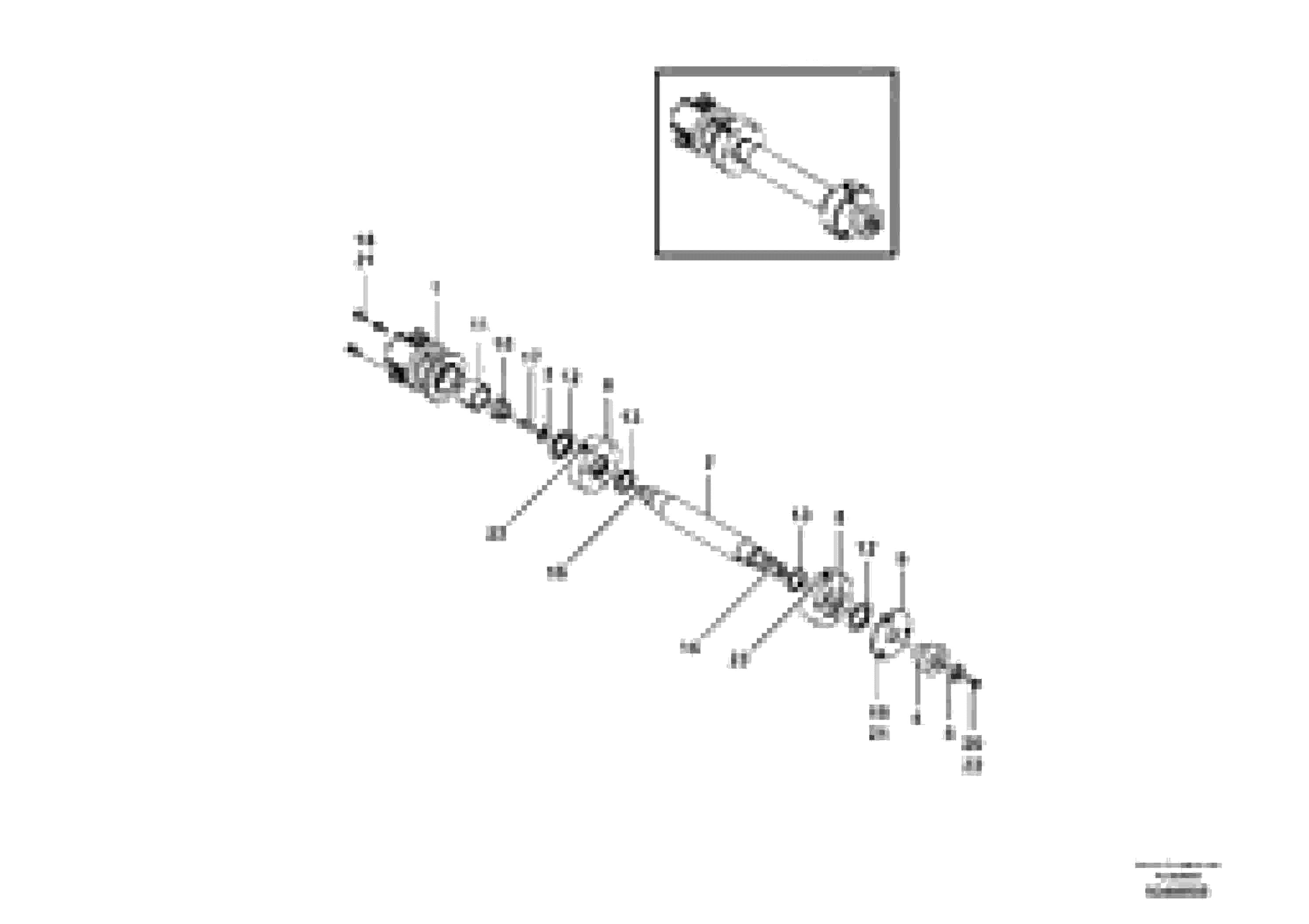 Схема запчастей Volvo VB 79 ETC - 69688 Vibrator shaft for basic screed VB 79 ETC ATT. SCREEDS 2,5 - 9,0M ABG7820, ABG7820B