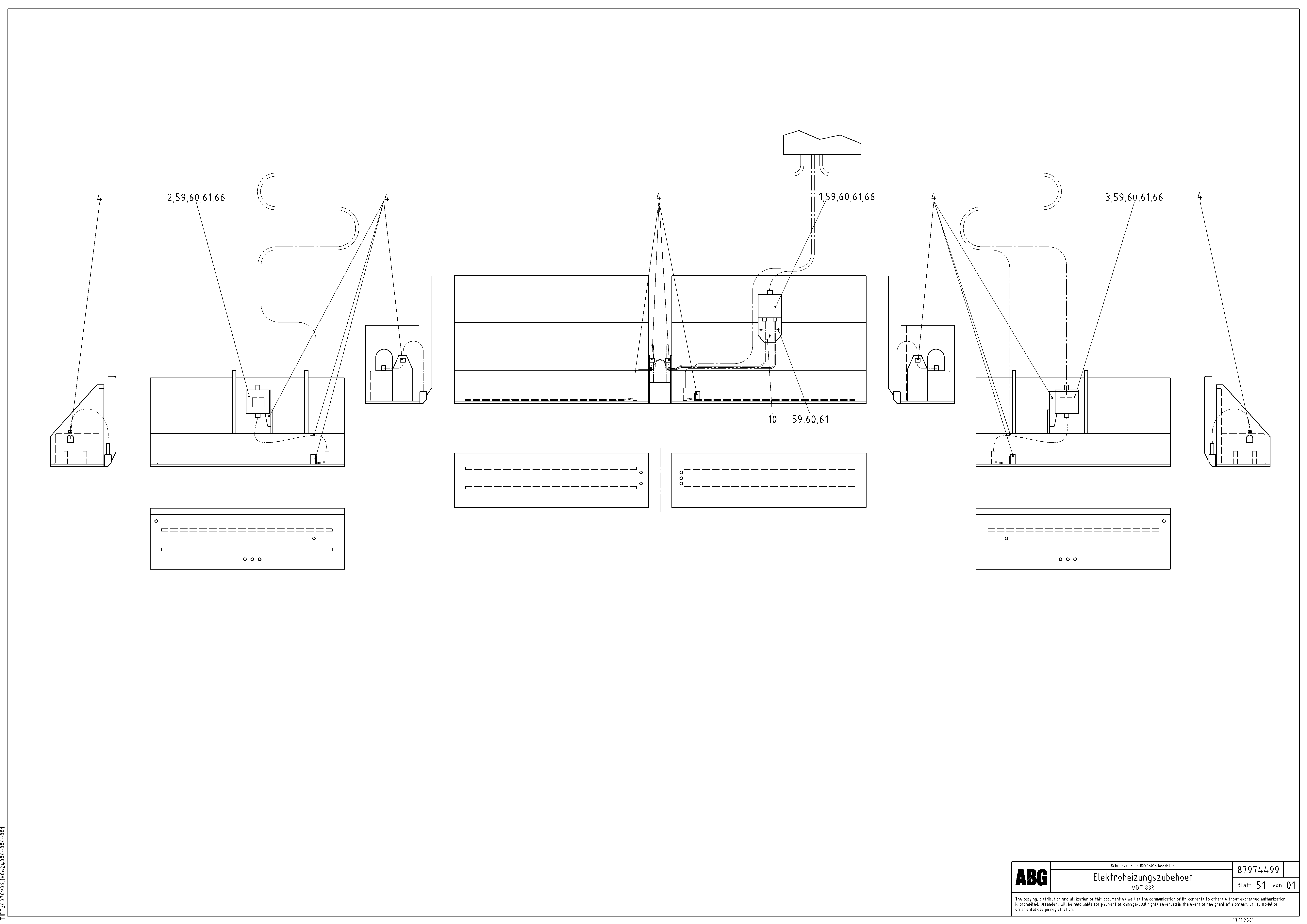 Схема запчастей Volvo VDT-V 89 ETC - 62809 Electrical heating accessories for basic and extandable screed VDT-V 89 ETC ATT. SCREEDS 3,0 - 9,0M ABG7820, ABG7820B
