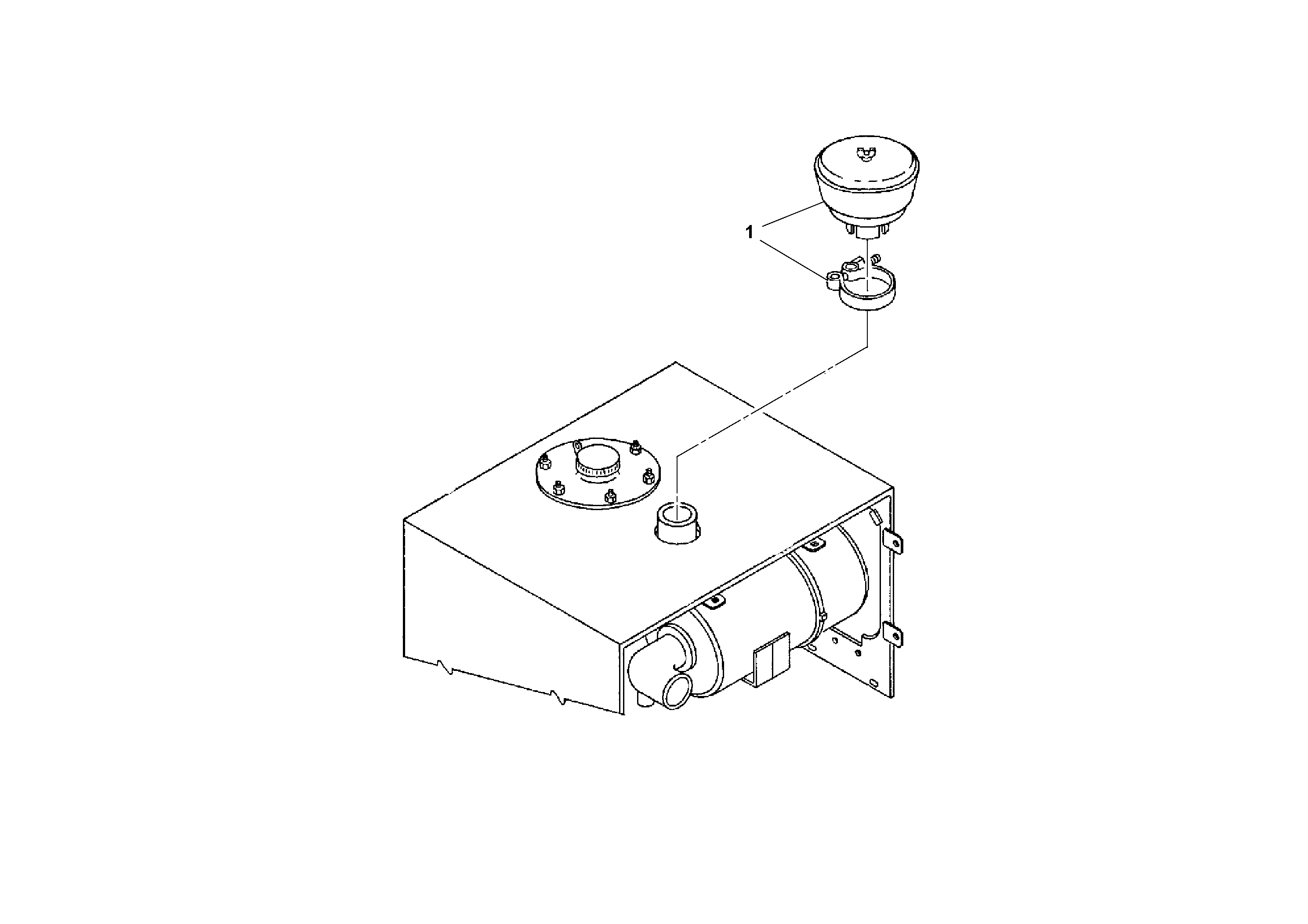 Схема запчастей Volvo PT125R S/N 197470- - 54130 Air Pre-cleaner Installation 