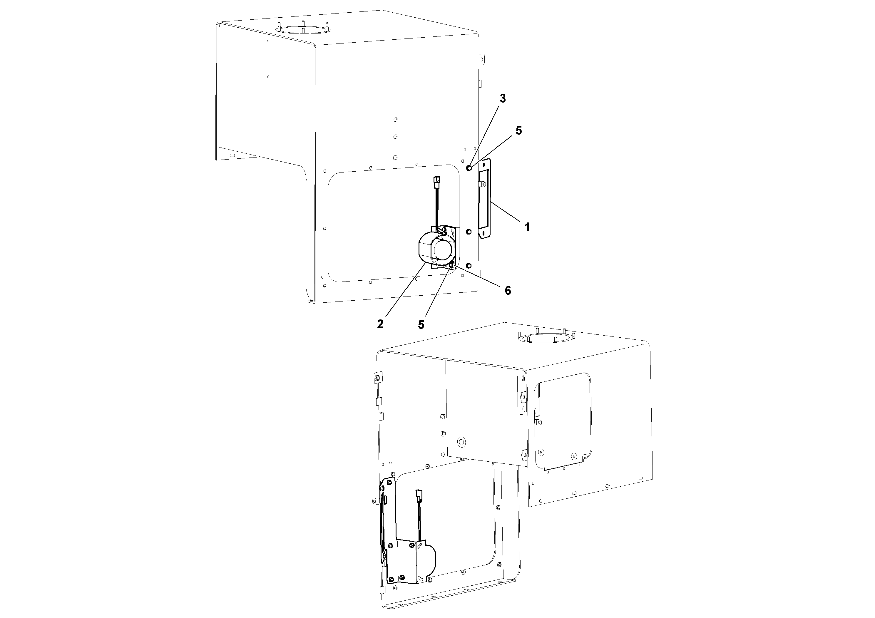 Схема запчастей Volvo PT125R S/N 197470- - 7380 Back-up Alarm Installation 
