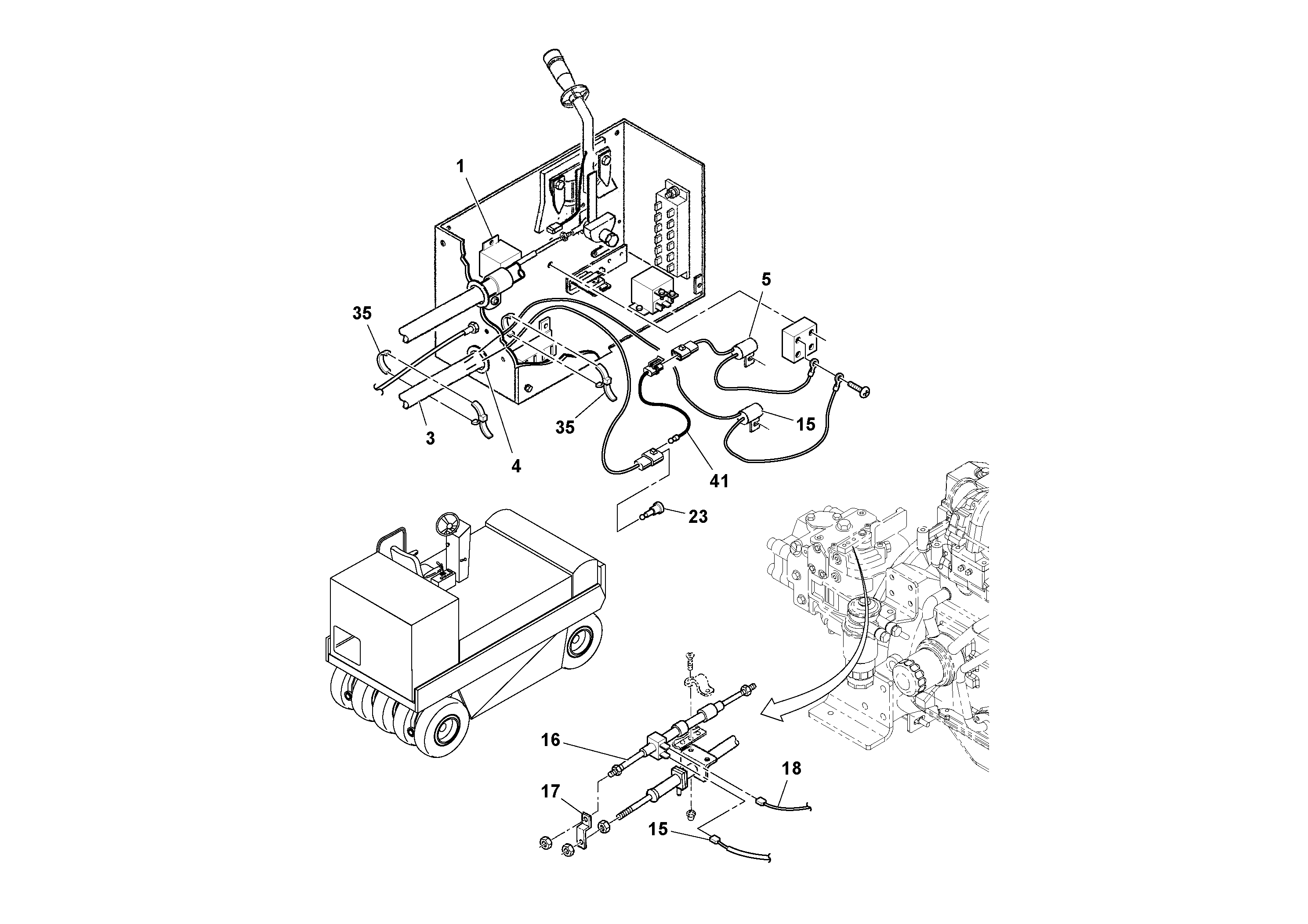 Схема запчастей Volvo PT125R S/N 197470- - 41333 Penn-dot Wiring Installation 