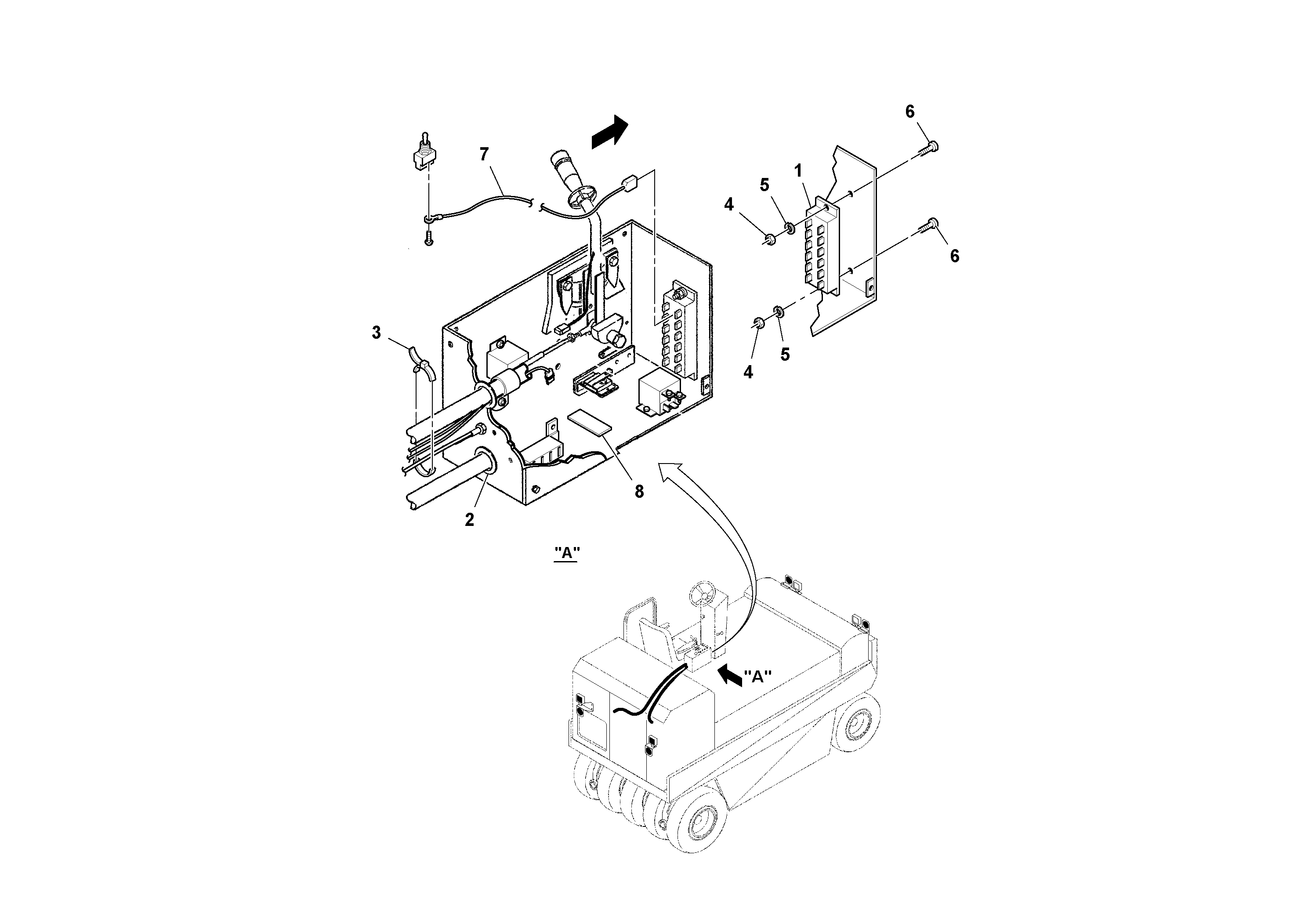 Схема запчастей Volvo PT125R S/N 197470- - 51480 Gauge Installation 