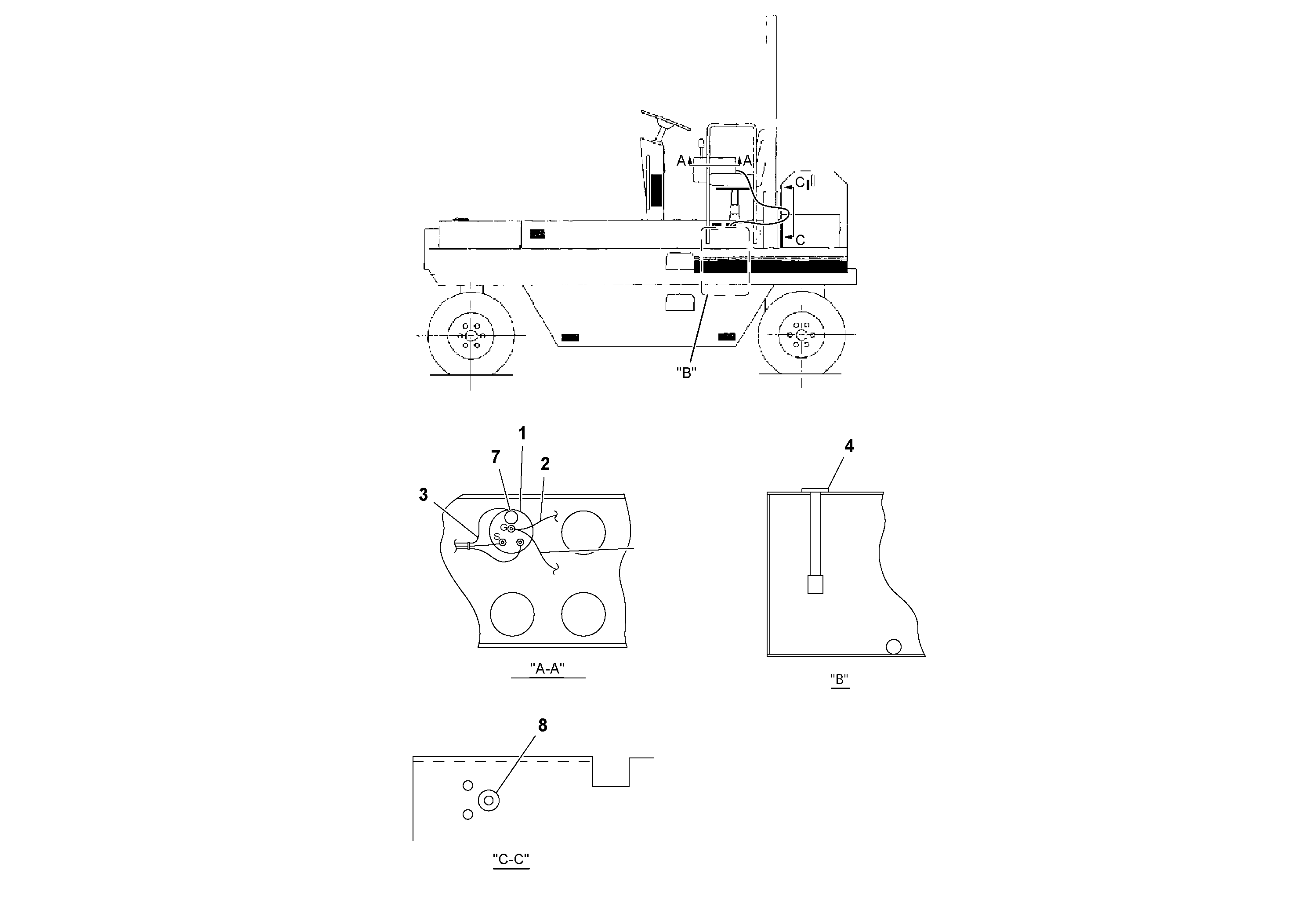 Схема запчастей Volvo PT125R S/N 197470- - 54101 Fuel Gauge Installation 