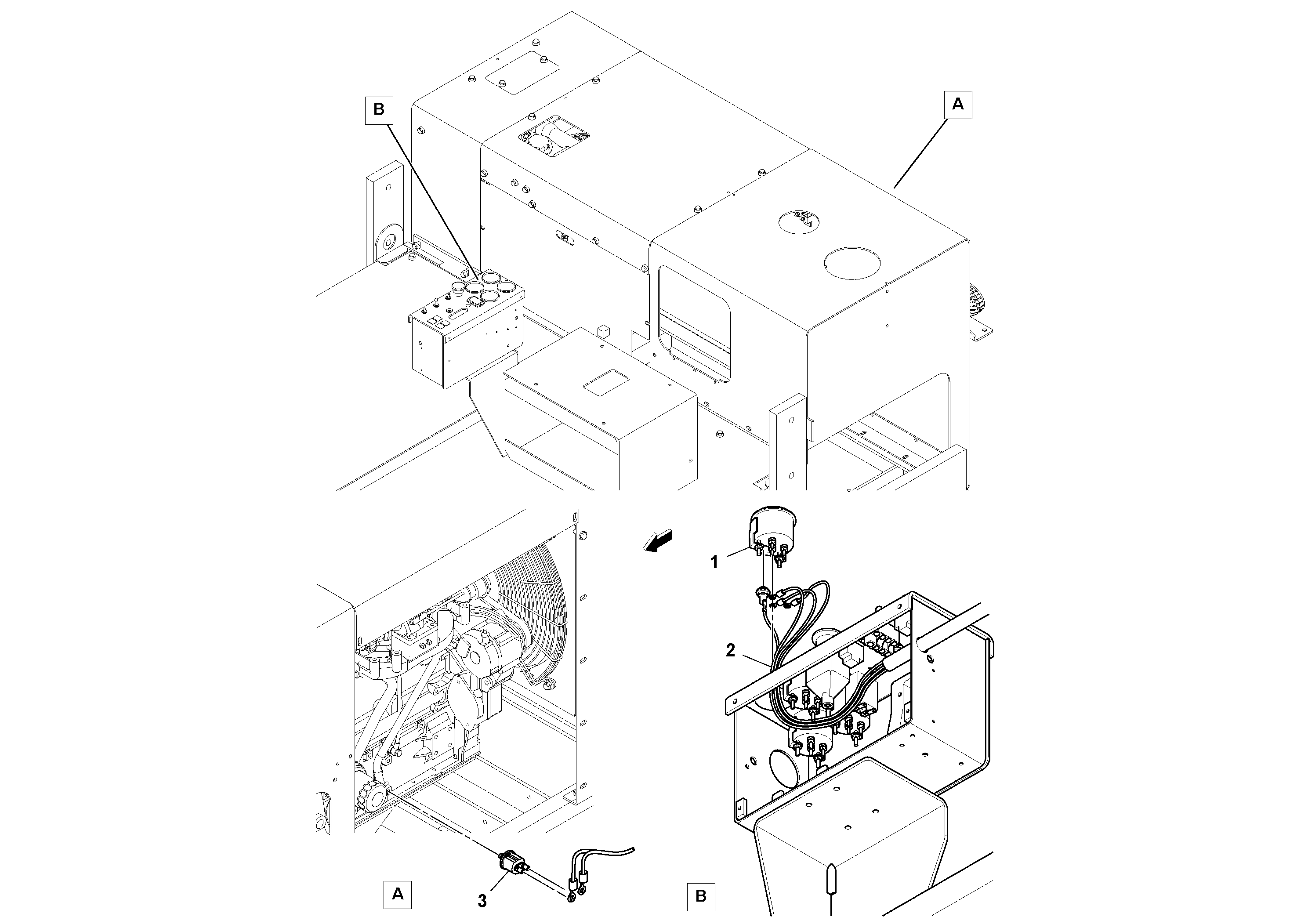 Схема запчастей Volvo PT125R S/N 197470- - 60859 Engine Oil Pressure Gauge Installation 