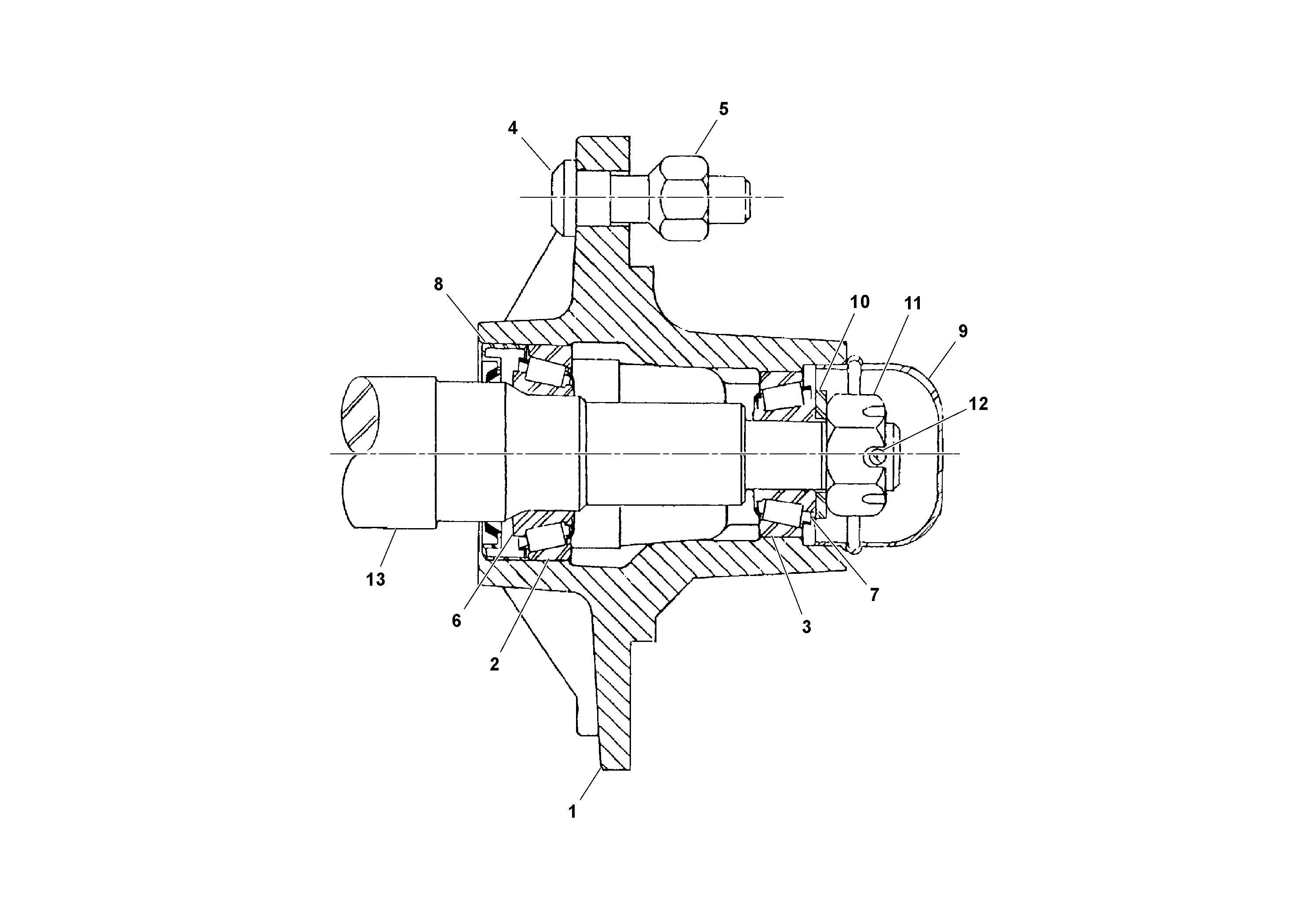 Схема запчастей Volvo PT125R S/N 197470- - 50989 Spindle Assembly 
