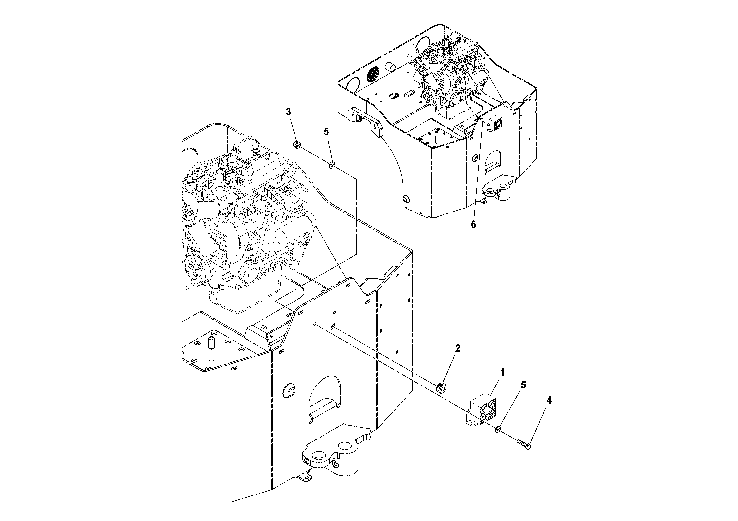 Схема запчастей Volvo DD14S/DD16 S/N 197600 - - 73394 Audible Alarm Installation 