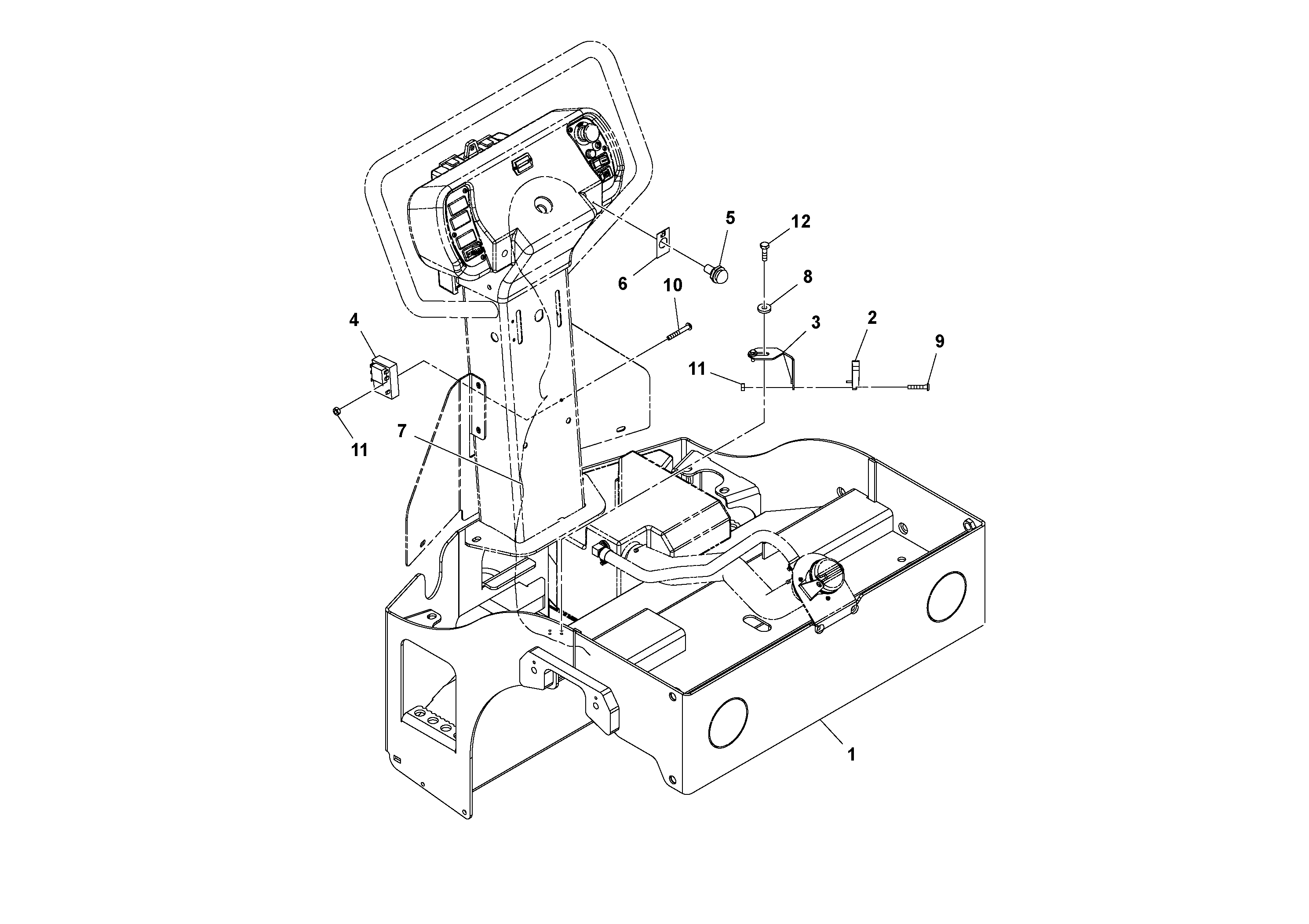 Схема запчастей Volvo DD14S/DD16 S/N 197600 - - 76604 Low Fuel Alarm Installation 