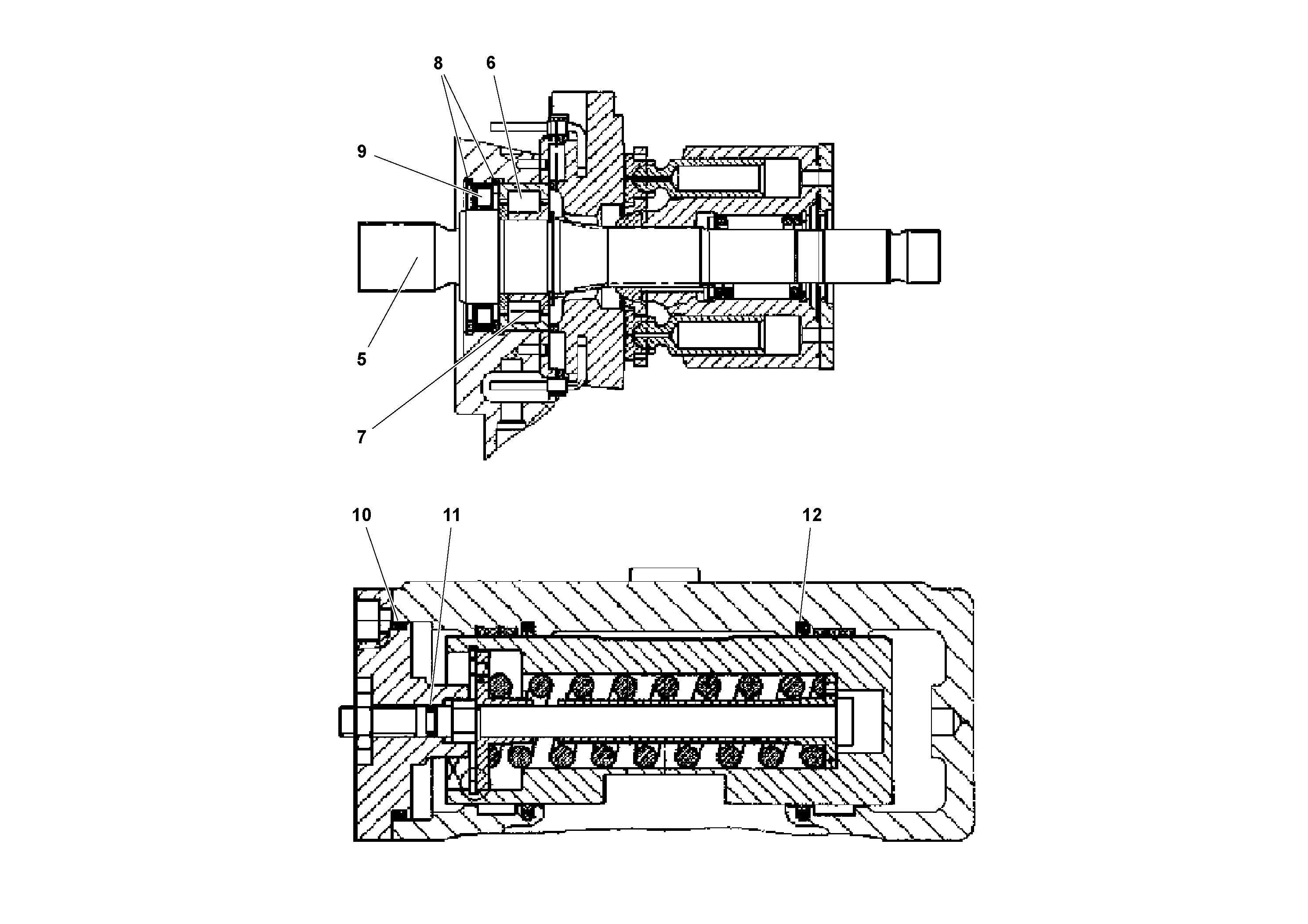 Схема запчастей Volvo DD14S/DD16 S/N 197600 - - 77327 Propulsion Pump 