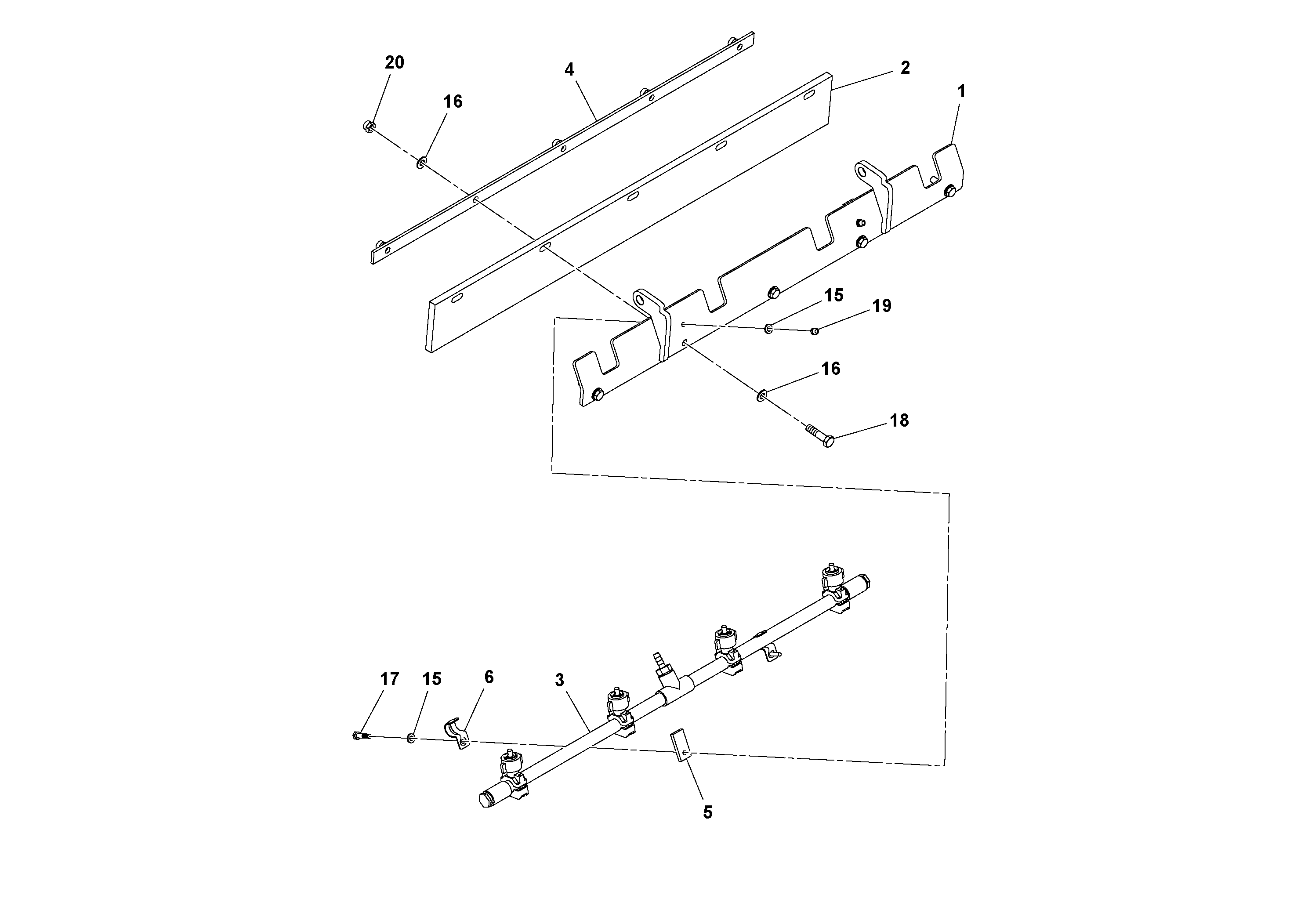 Схема запчастей Volvo DD14S/DD16 S/N 197600 - - 78969 Spray System Scraper Assembly 