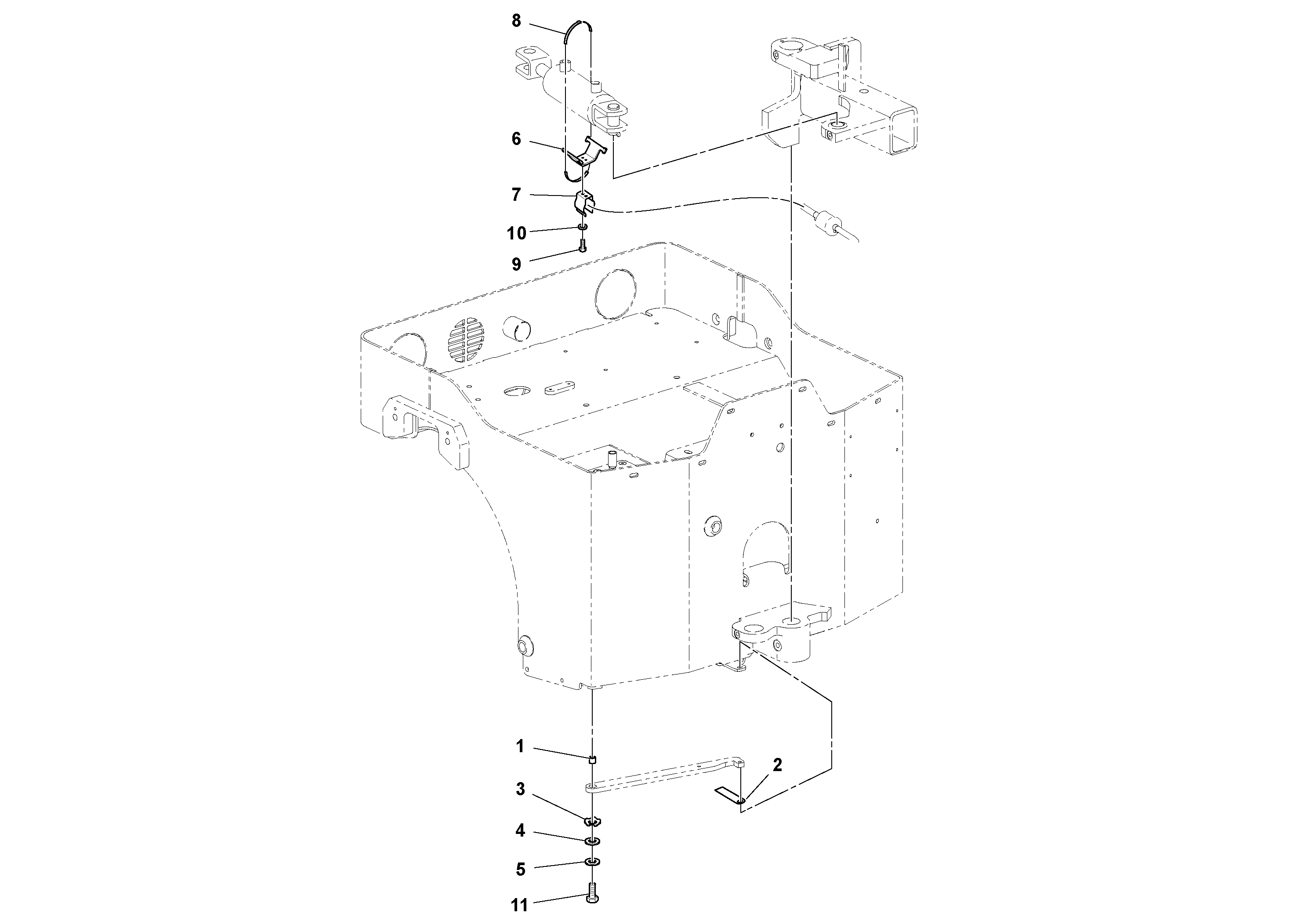 Схема запчастей Volvo DD14S/DD16 S/N 197600 - - 76063 Sound Kit Installation 