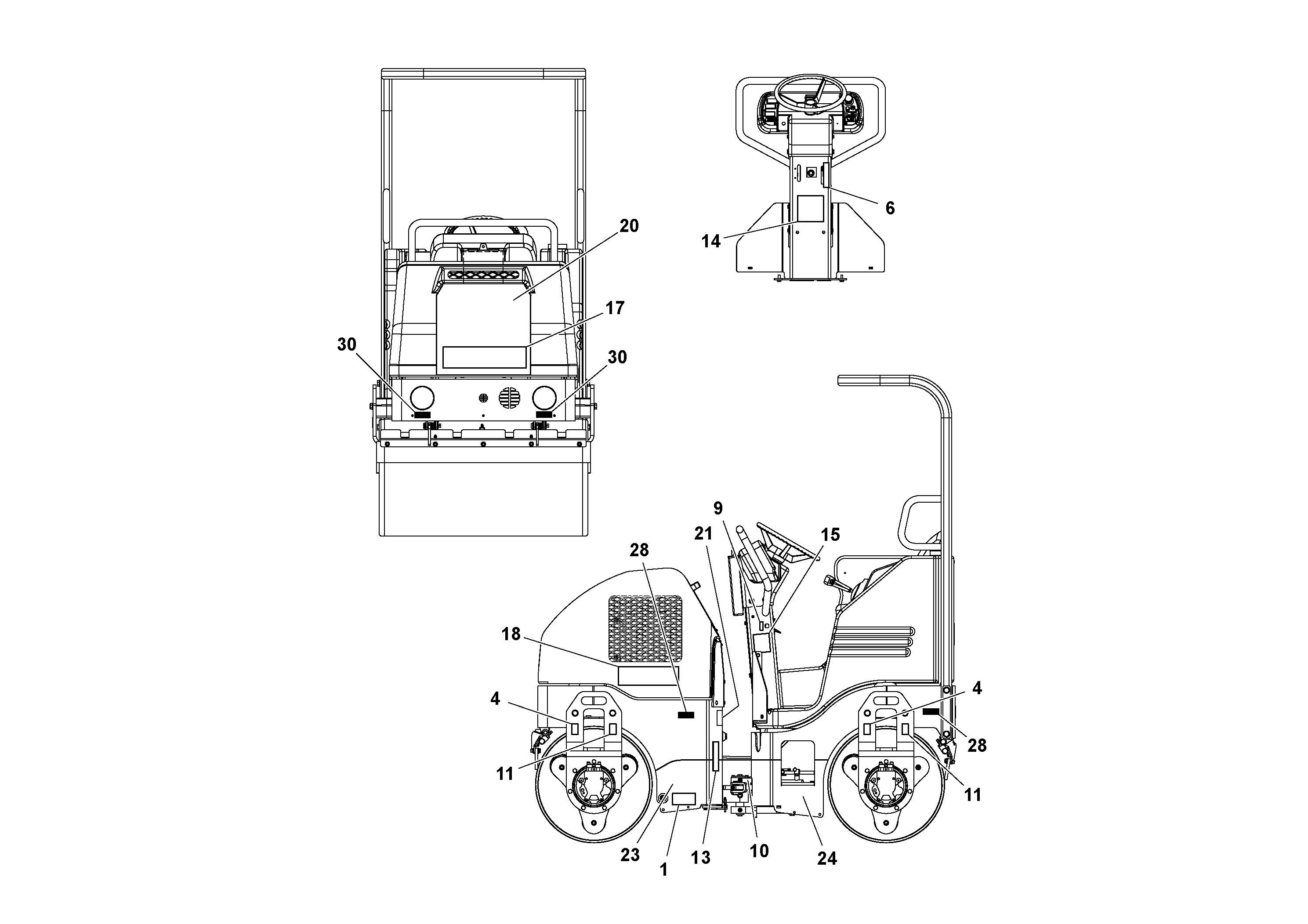 Схема запчастей Volvo DD14S/DD16 S/N 197600 - - 76951 Decal Installation 