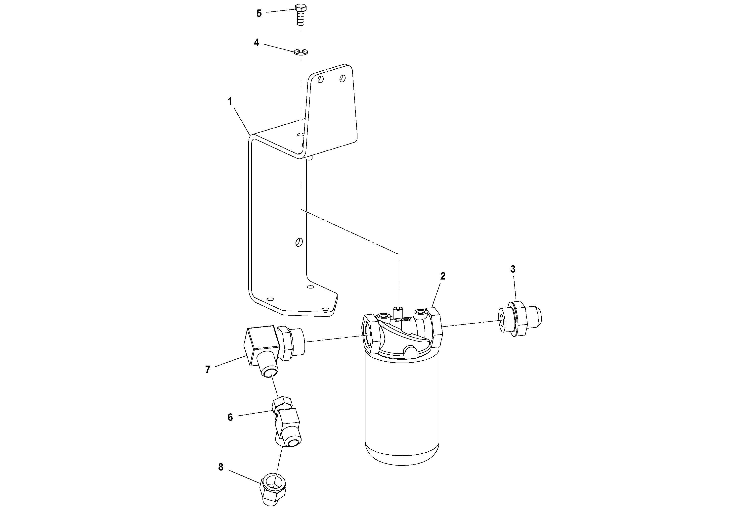 Схема запчастей Volvo DD14S/DD16 S/N 197600 - - 79751 Hydraulic Filter Assembly 