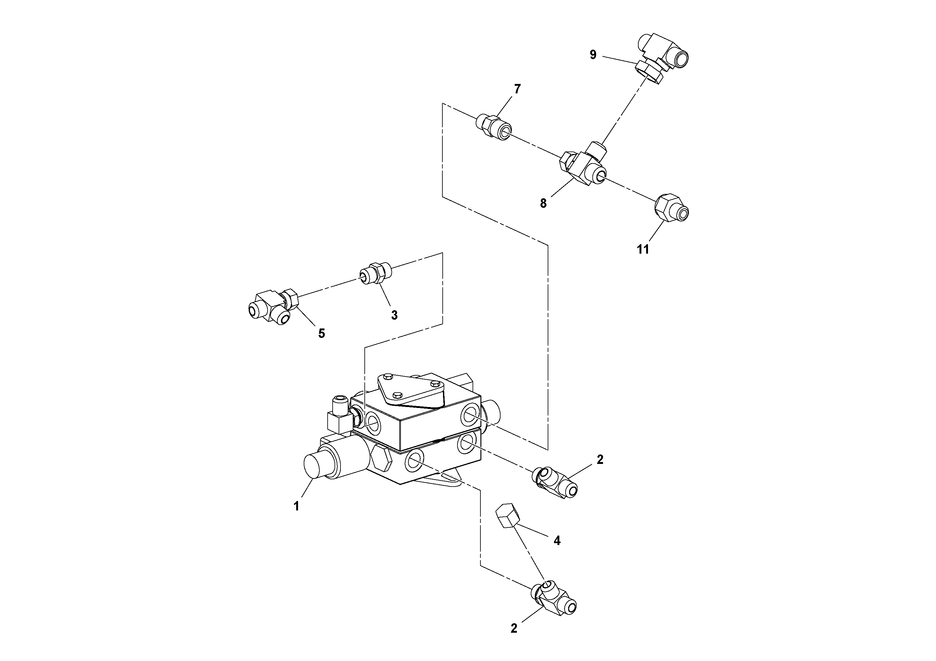 Схема запчастей Volvo DD14S/DD16 S/N 197600 - - 74329 Vibration Valve Assembly 