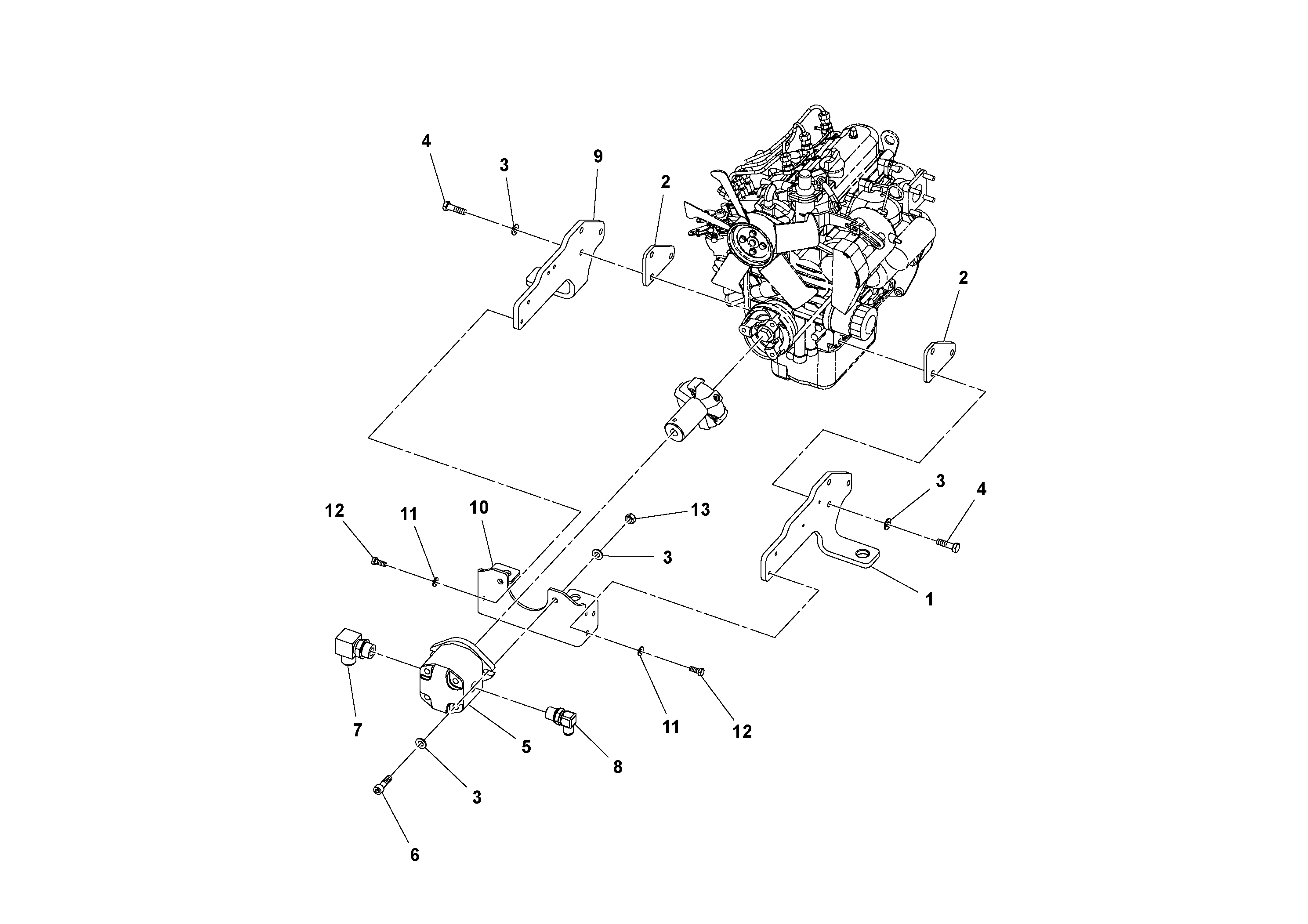 Схема запчастей Volvo DD14S/DD16 S/N 197600 - - 96614 Vibration Pump Assembly 