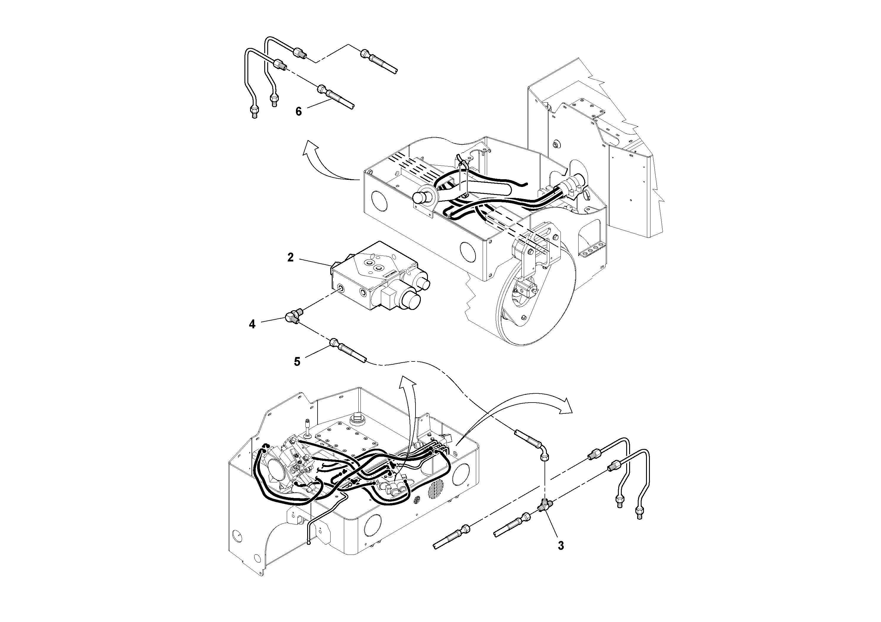 Схема запчастей Volvo DD14S/DD16 S/N 197600 - - 80327 Traction System 