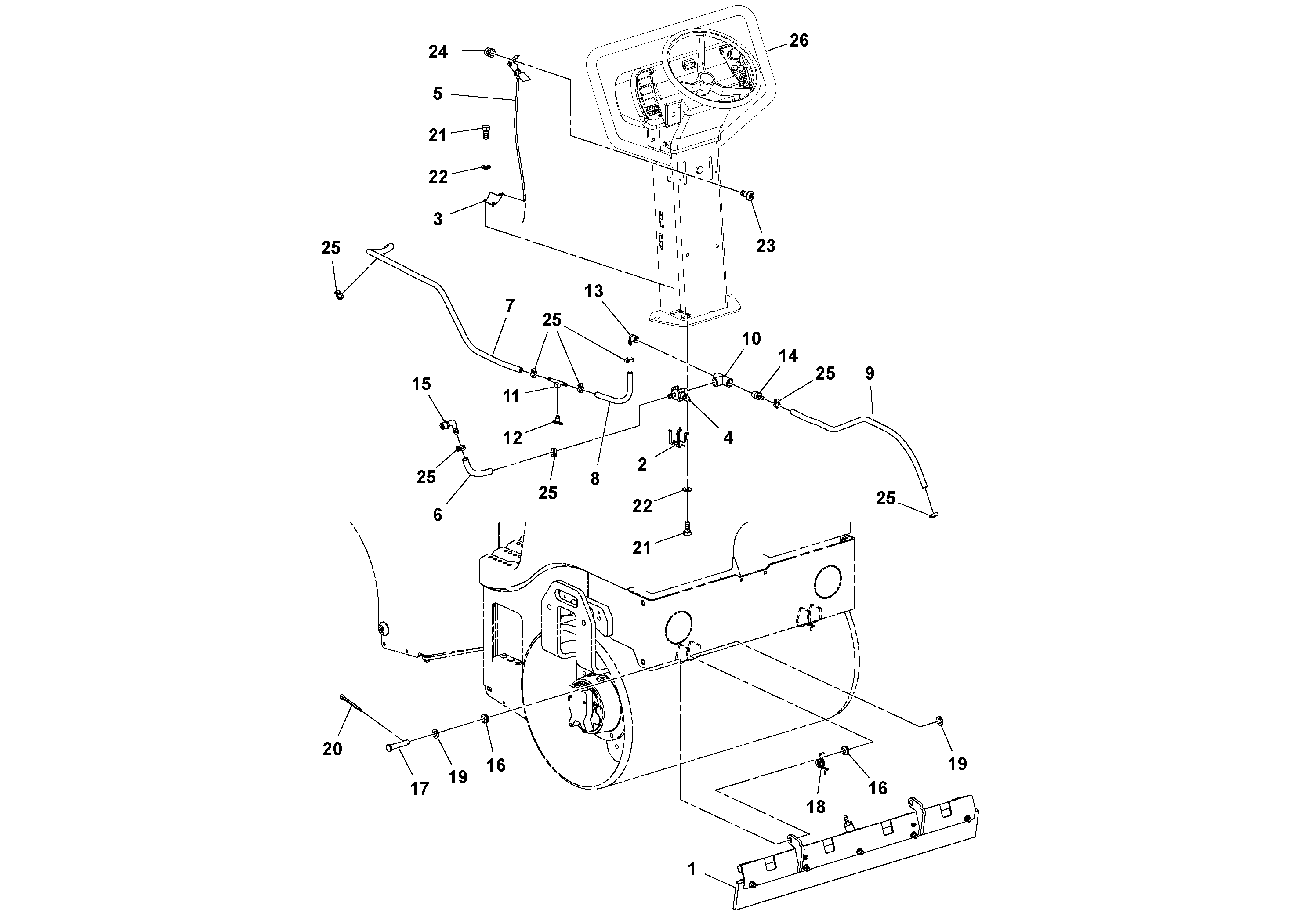 Схема запчастей Volvo DD14S/DD16 S/N 197600 - - 75922 Water System Installation 