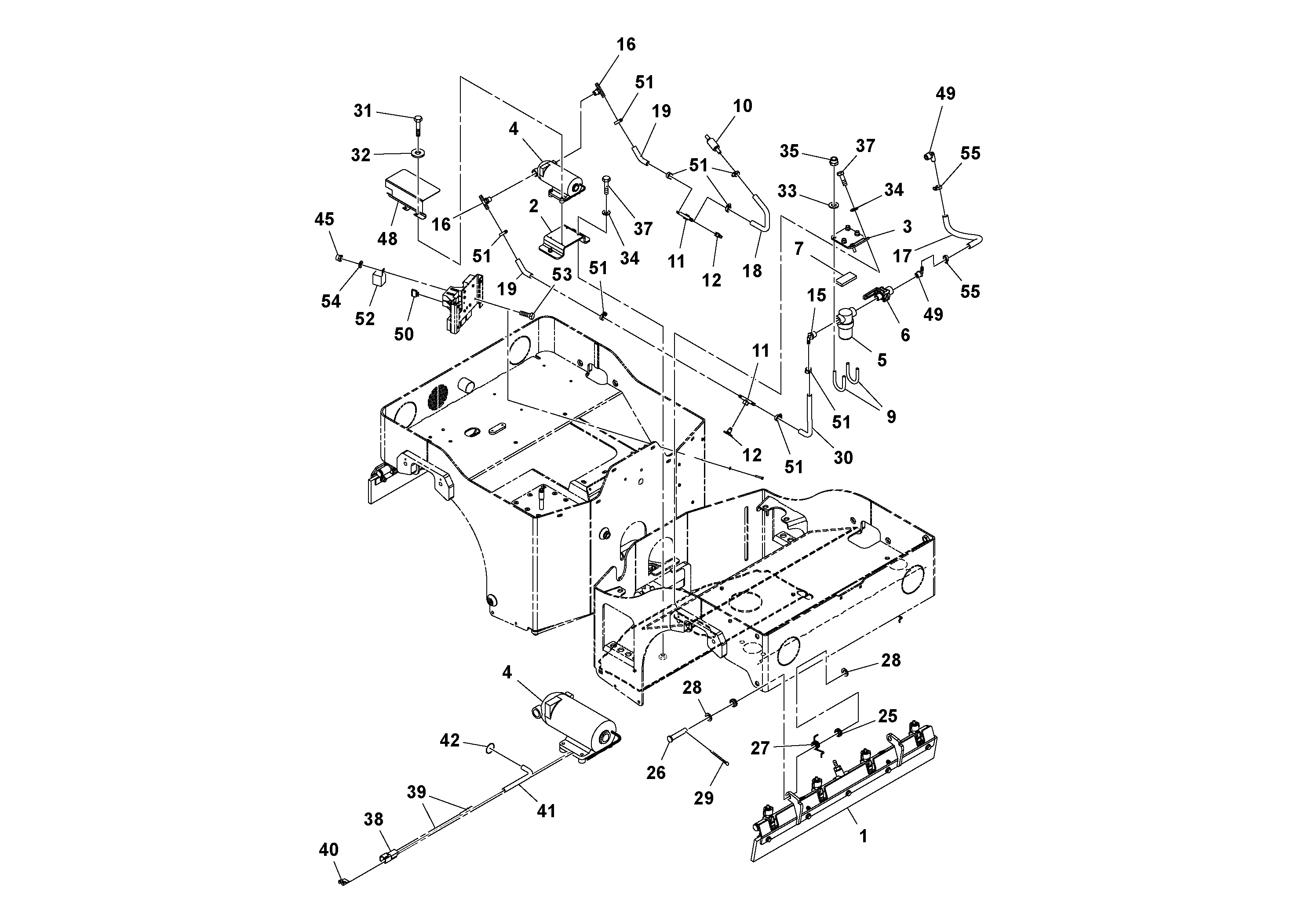 Схема запчастей Volvo DD14S/DD16 S/N 197600 - - 76733 Pressurized Water System Installation 