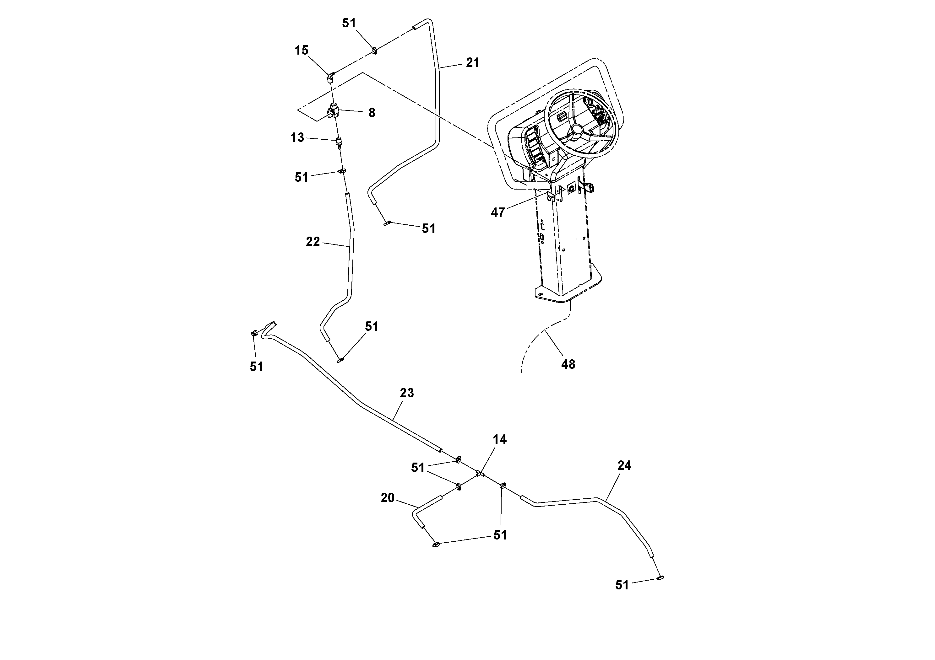 Схема запчастей Volvo DD14S/DD16 S/N 197600 - - 79074 Pressurized Water System Installation 
