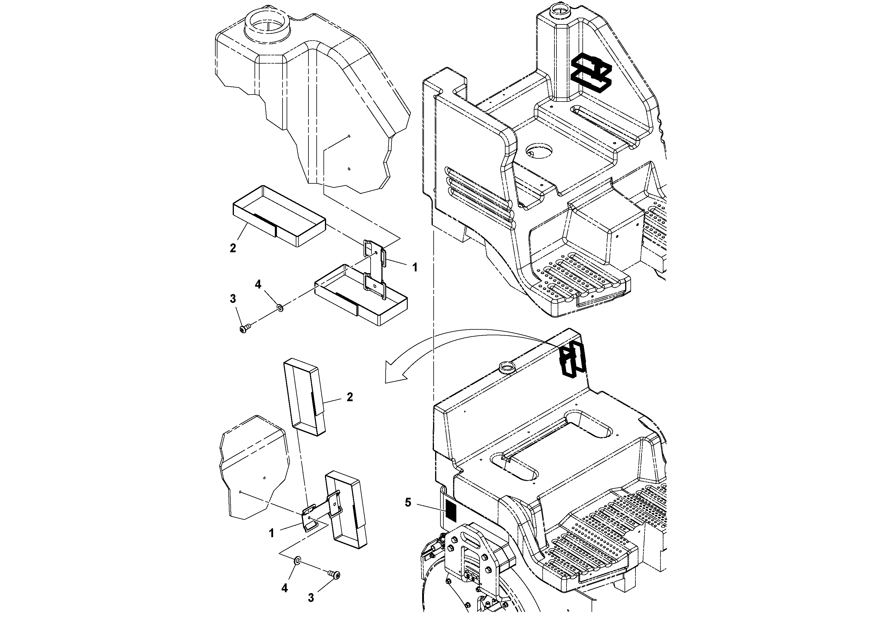 Схема запчастей Volvo DD14S/DD16 S/N 197600 - - 76676 First Aid Installation 