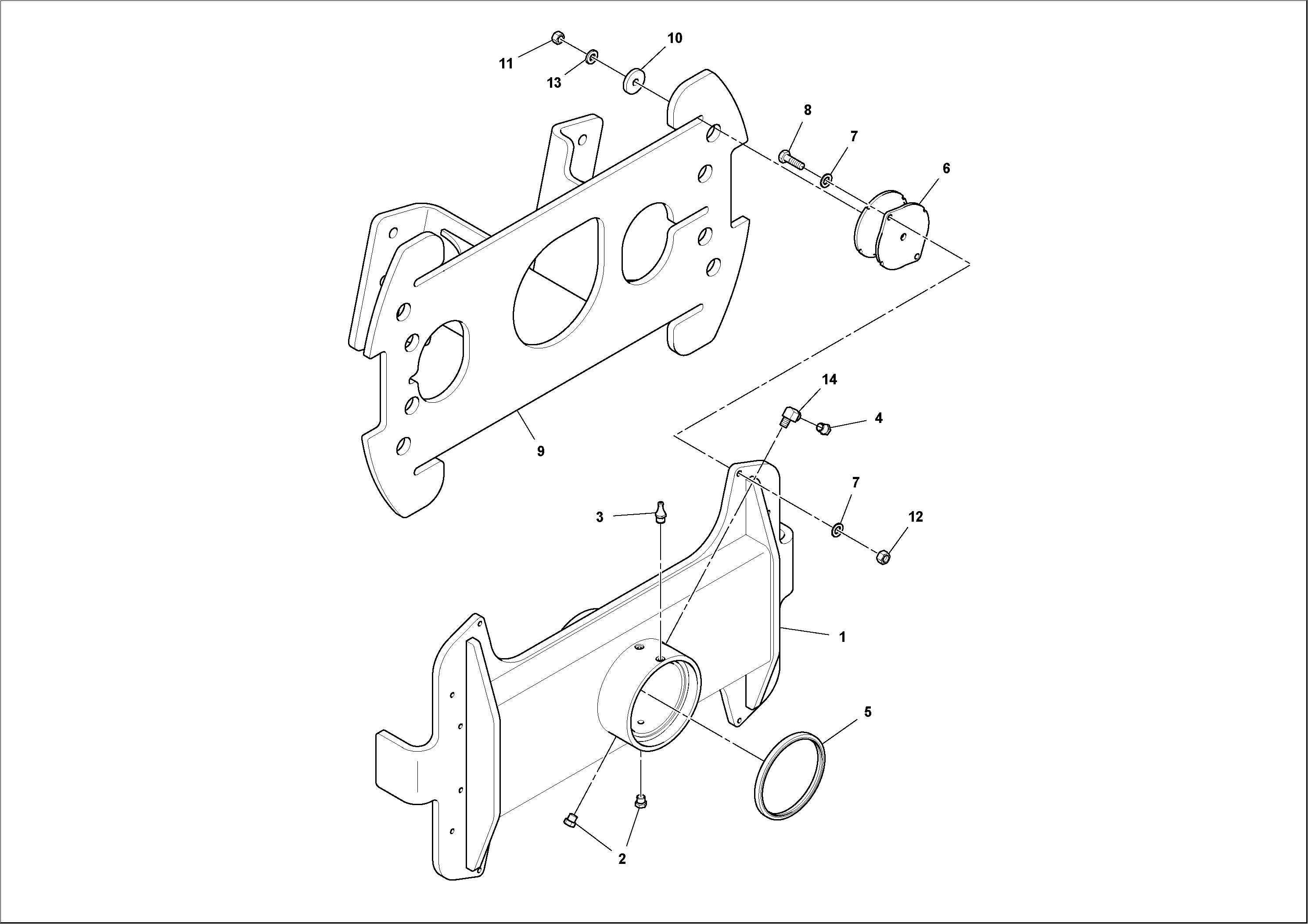 Схема запчастей Volvo DD112HF/DD118HF/HA/HFA S/N 197518 - - 42805 Carrier Assembly 