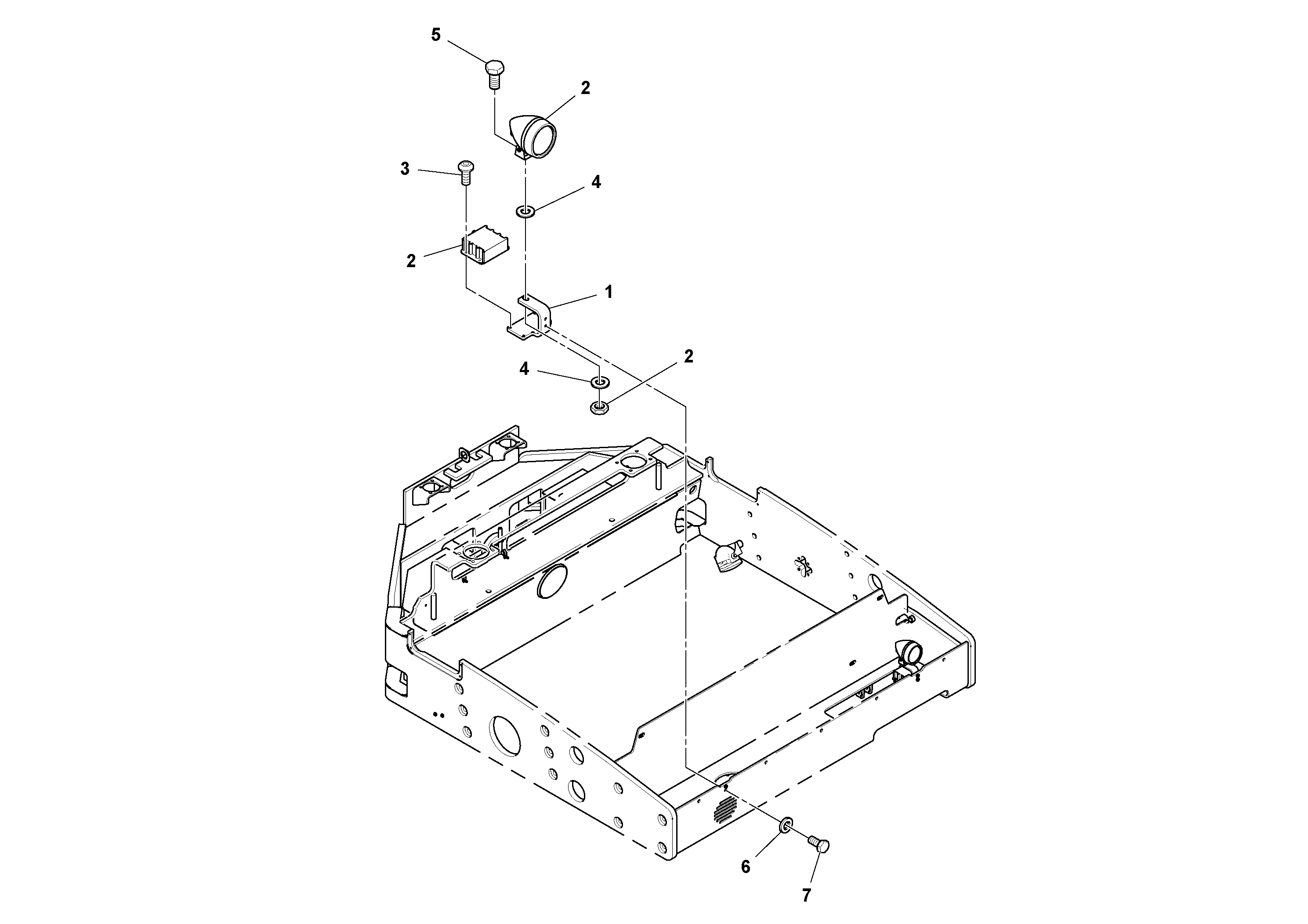 Схема запчастей Volvo DD112HF/DD118HF/HA/HFA S/N 197518 - - 919 HID Frame Lights Assembly 
