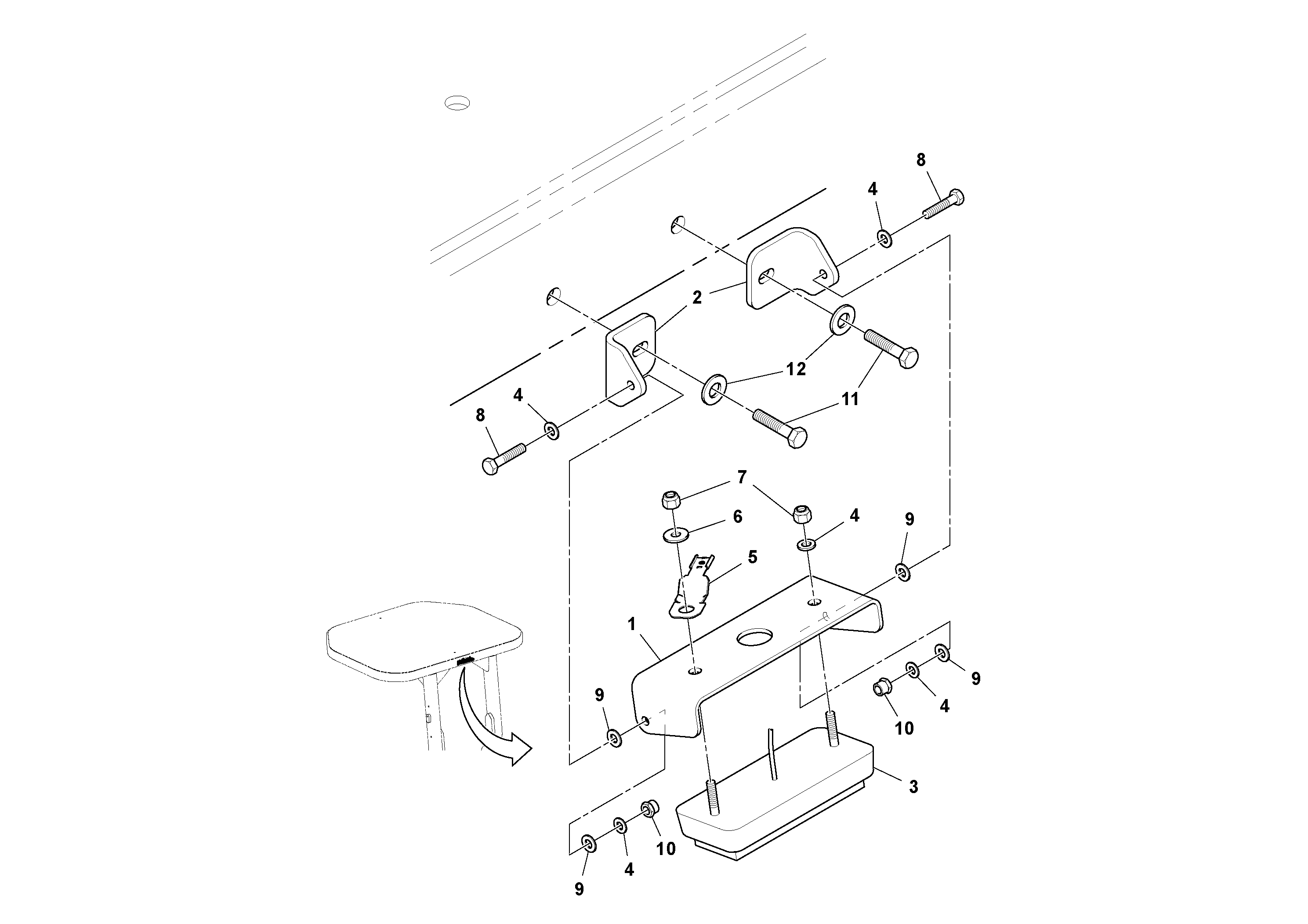 Схема запчастей Volvo DD112HF/DD118HF/HA/HFA S/N 197518 - - 5338 Drum Surface Light Assembly 