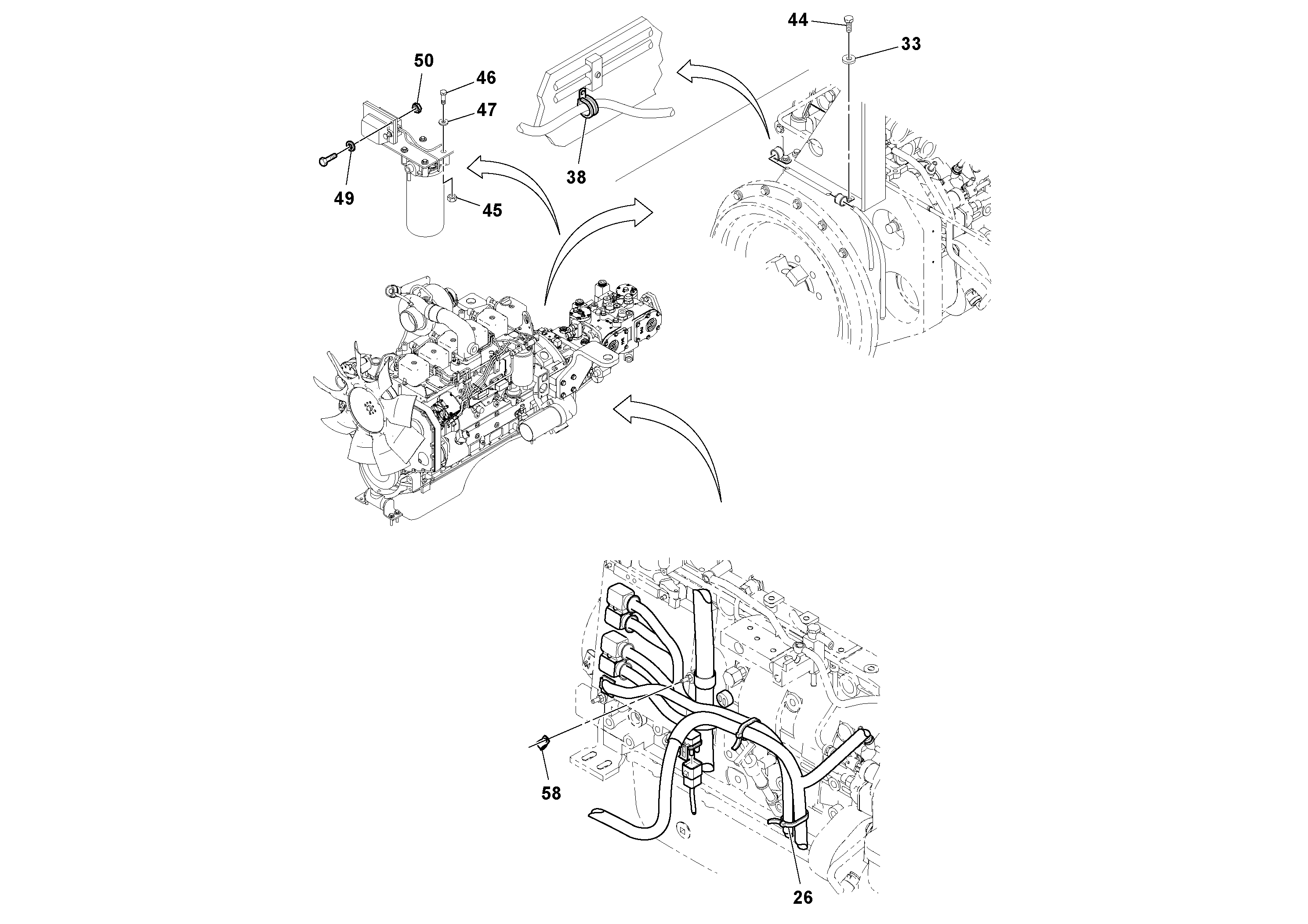 Схема запчастей Volvo DD132HF/DD138HF/HA/HFA S/N 197527- - 51101 Electrical 