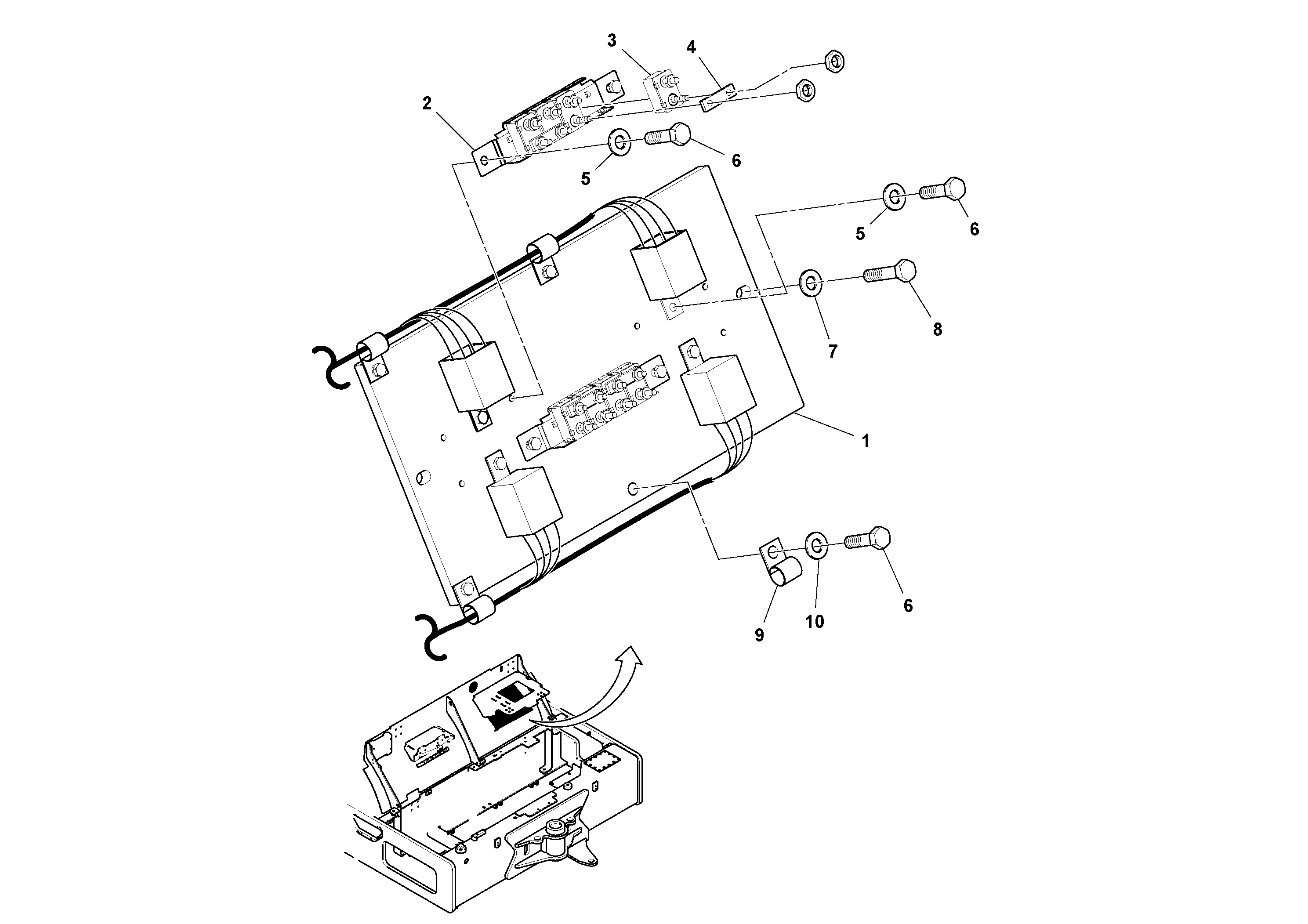 Схема запчастей Volvo DD132HF/DD138HF/HA/HFA S/N 197527- - 38186 Circuit Breaker Assembly - Dual HID Lights 