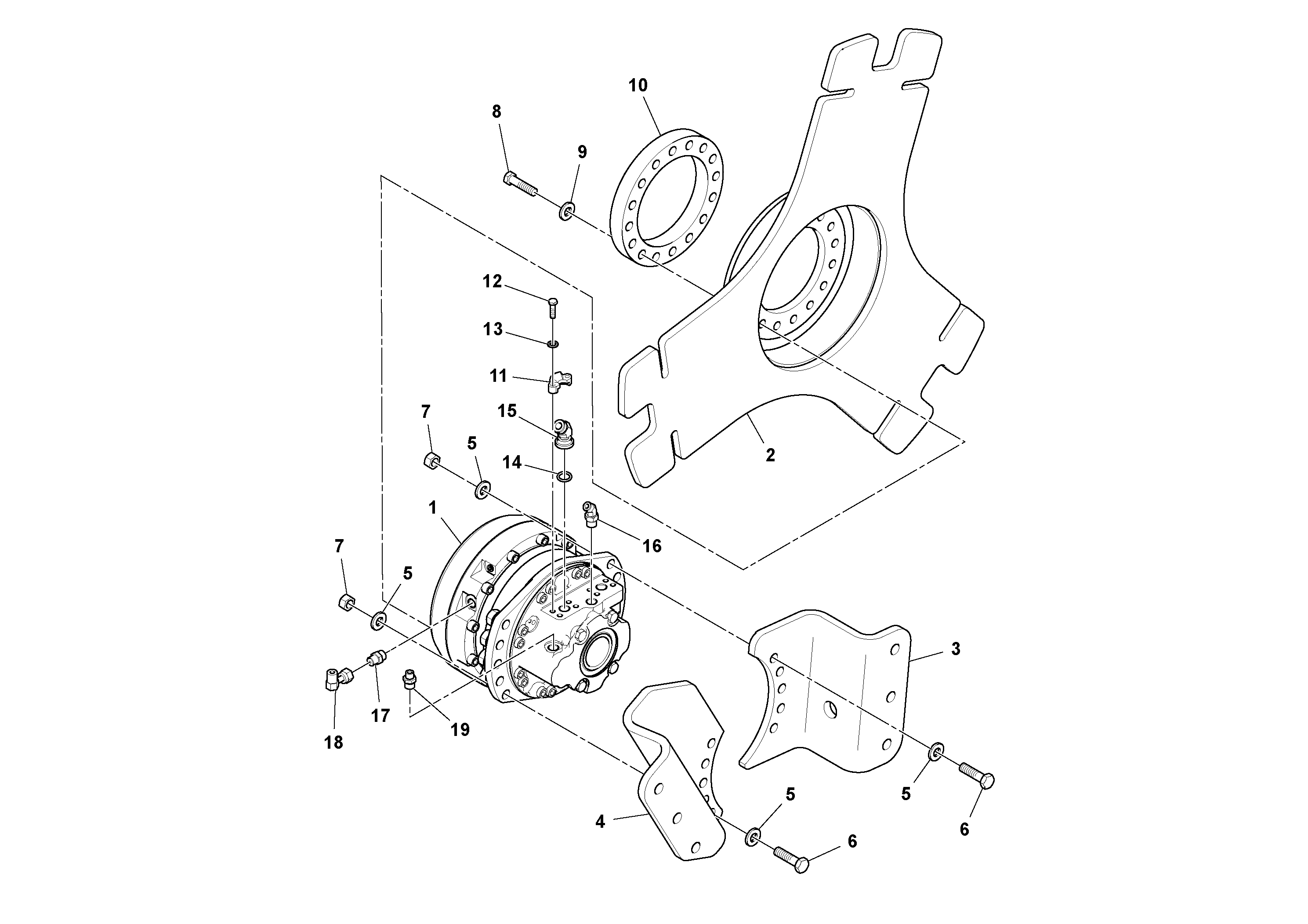 Схема запчастей Volvo DD132HF/DD138HF/HA/HFA S/N 197527- - 78230 Drum Drive Assembly 