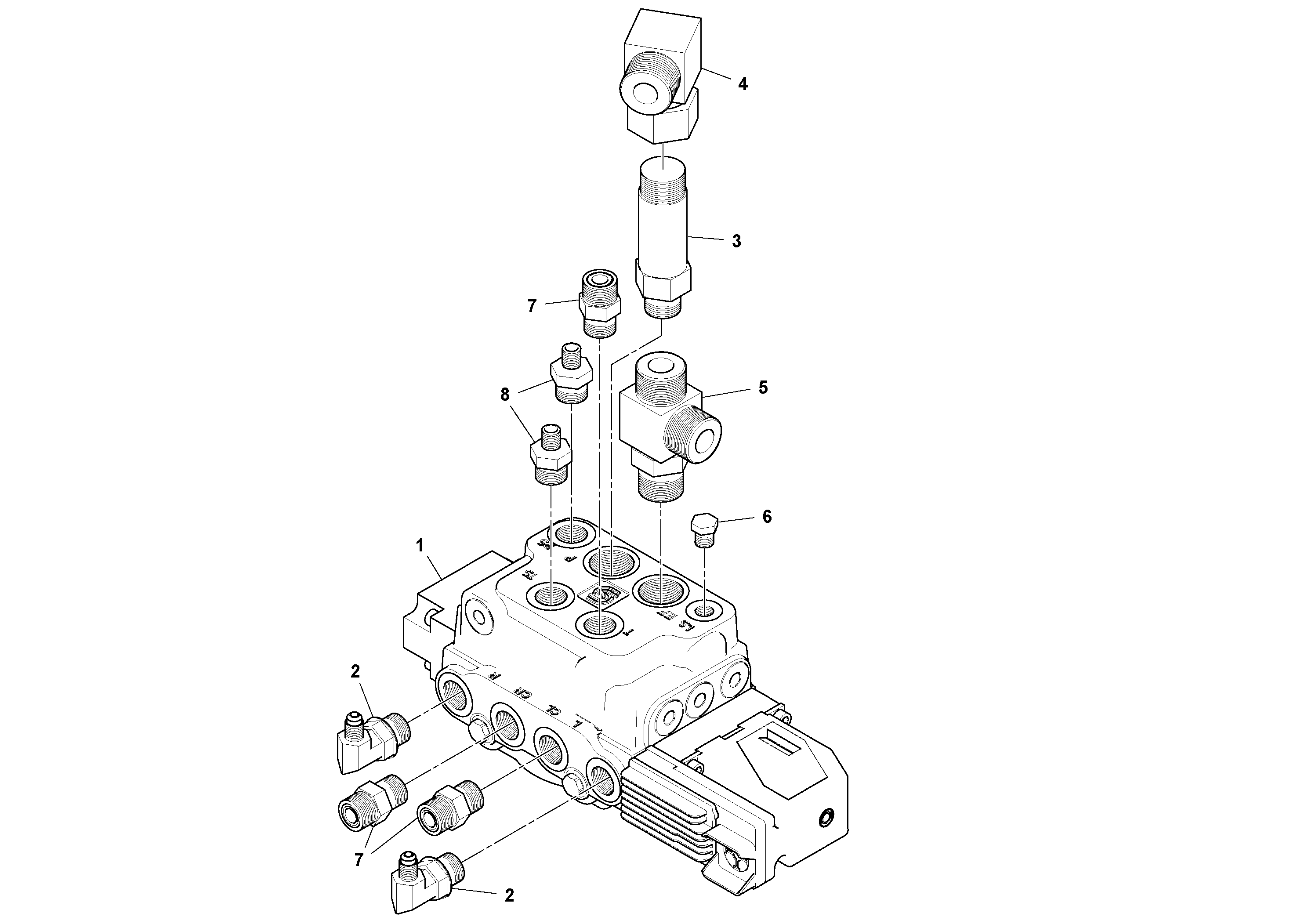 Схема запчастей Volvo DD132HF/DD138HF/HA/HFA S/N 197527- - 50399 Steering Valve Assembly 
