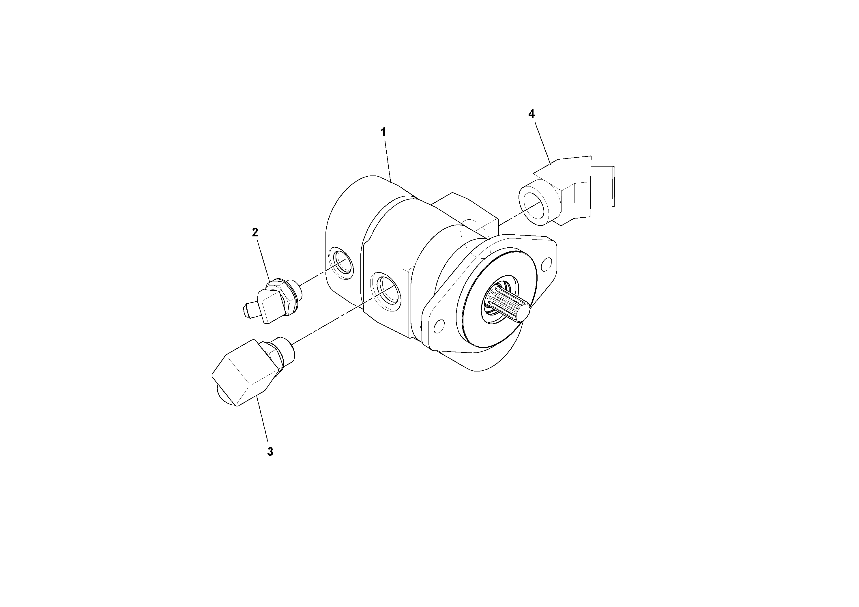 Схема запчастей Volvo DD132HF/DD138HF/HA/HFA S/N 197527- - 50401 Steering Pump Assembly 
