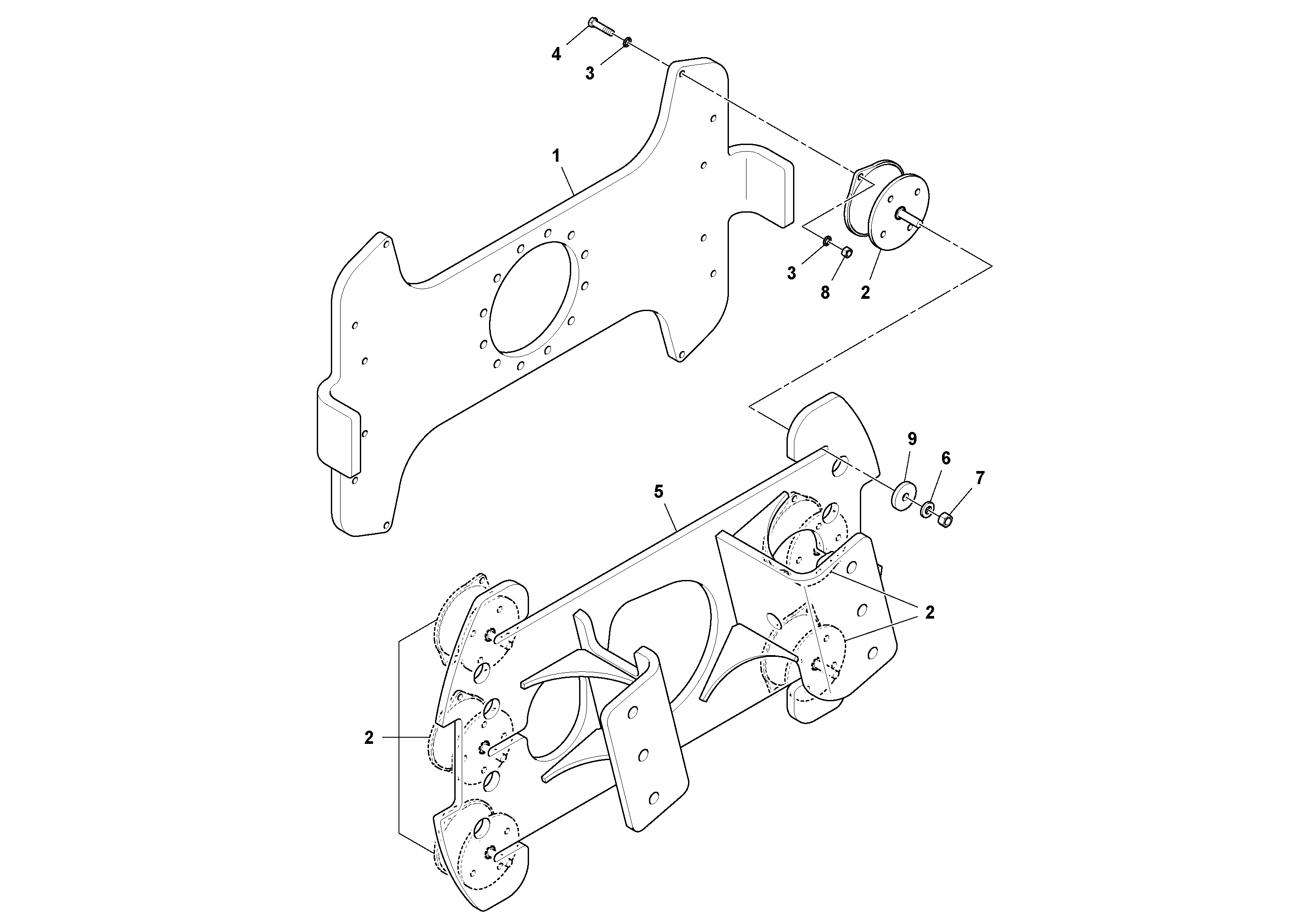 Схема запчастей Volvo DD132HF/DD138HF/HA/HFA S/N 197527- - 50837 Carrier Assembly 