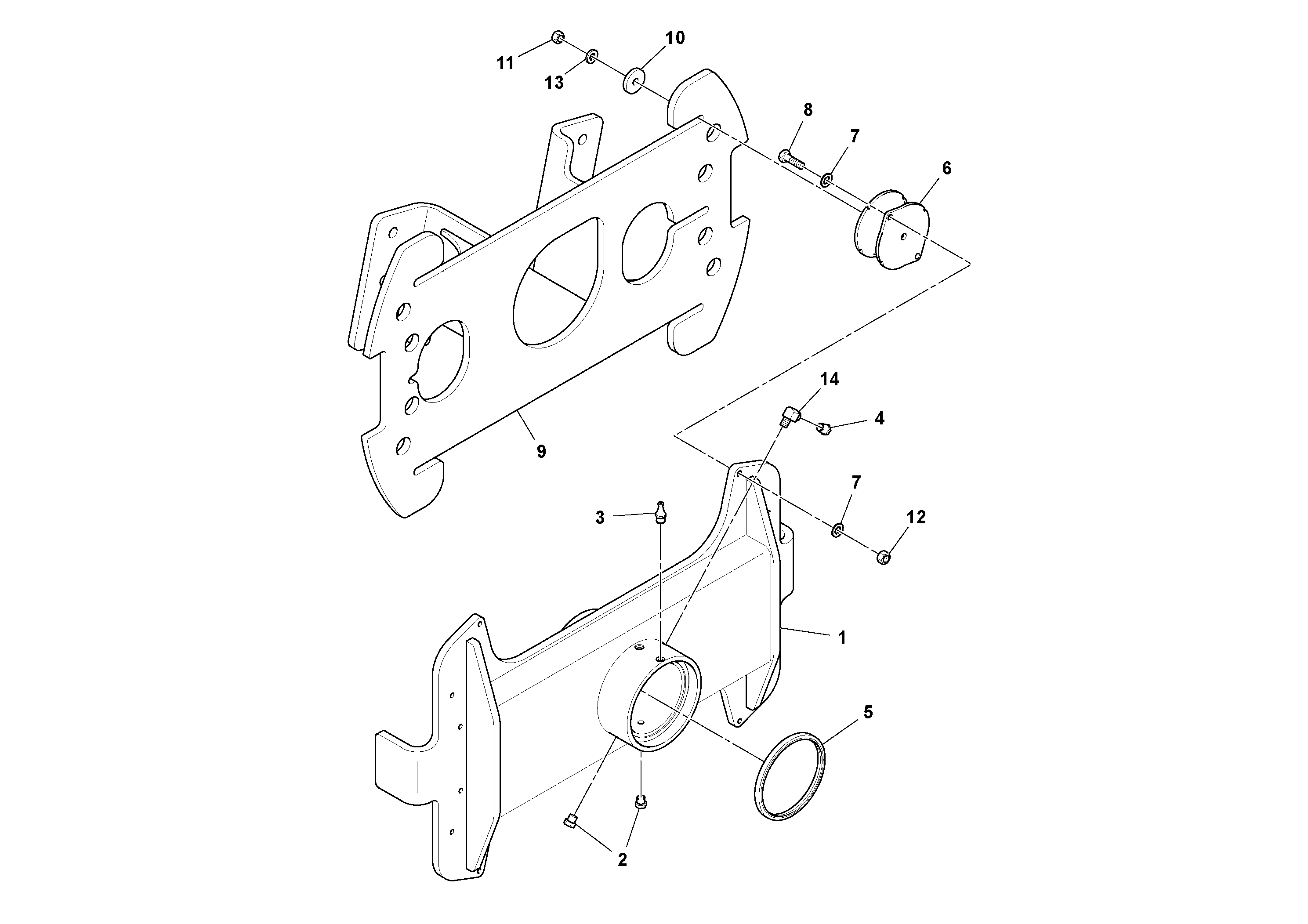 Схема запчастей Volvo DD132HF/DD138HF/HA/HFA S/N 197527- - 50846 Carrier Assembly 