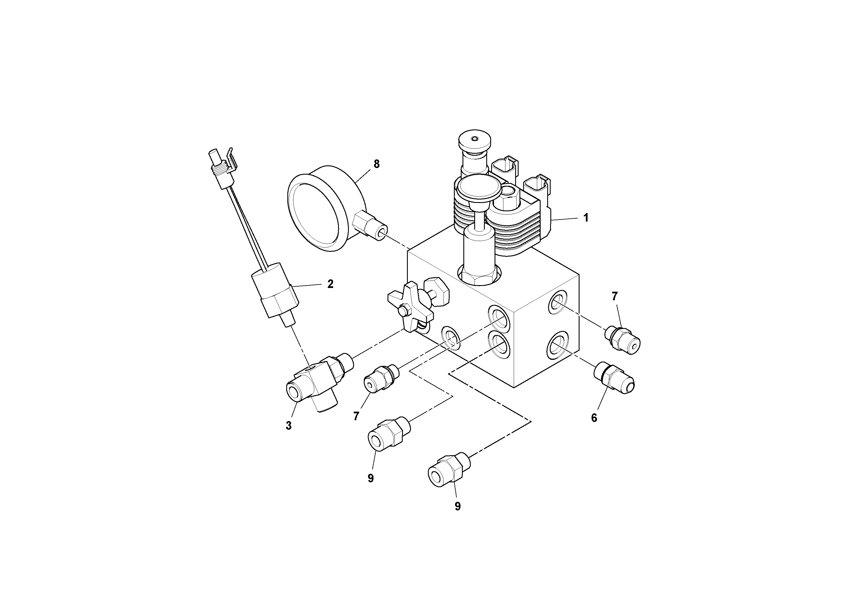 Схема запчастей Volvo DD132HF/DD138HF/HA/HFA S/N 197527- - 21747 Valve Assembly 