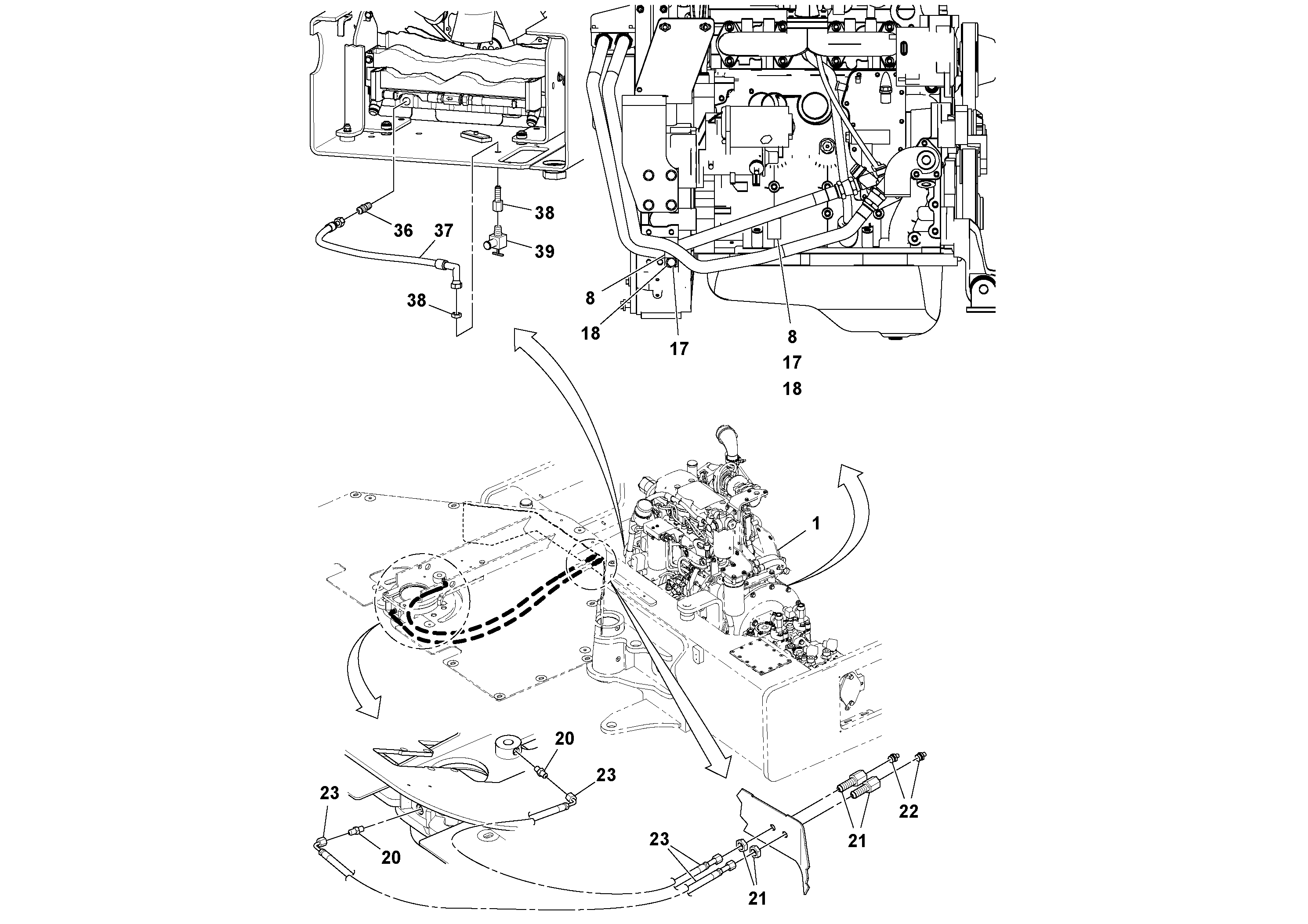 Схема запчастей Volvo DD132HF/DD138HF/HA/HFA S/N 197527- - 106955 Maintenance Package 