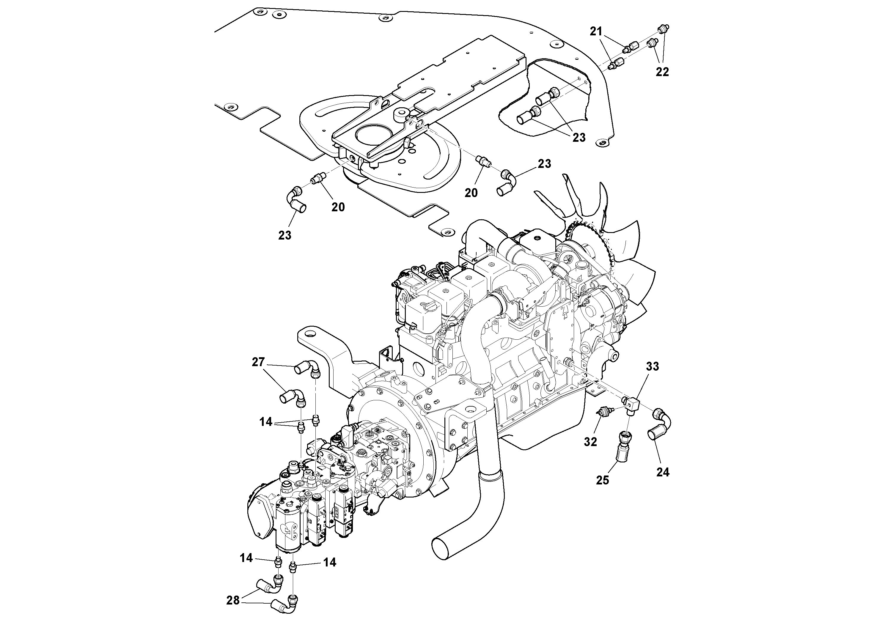 Схема запчастей Volvo DD132HF/DD138HF/HA/HFA S/N 197527- - 42160 Maintenance Package 