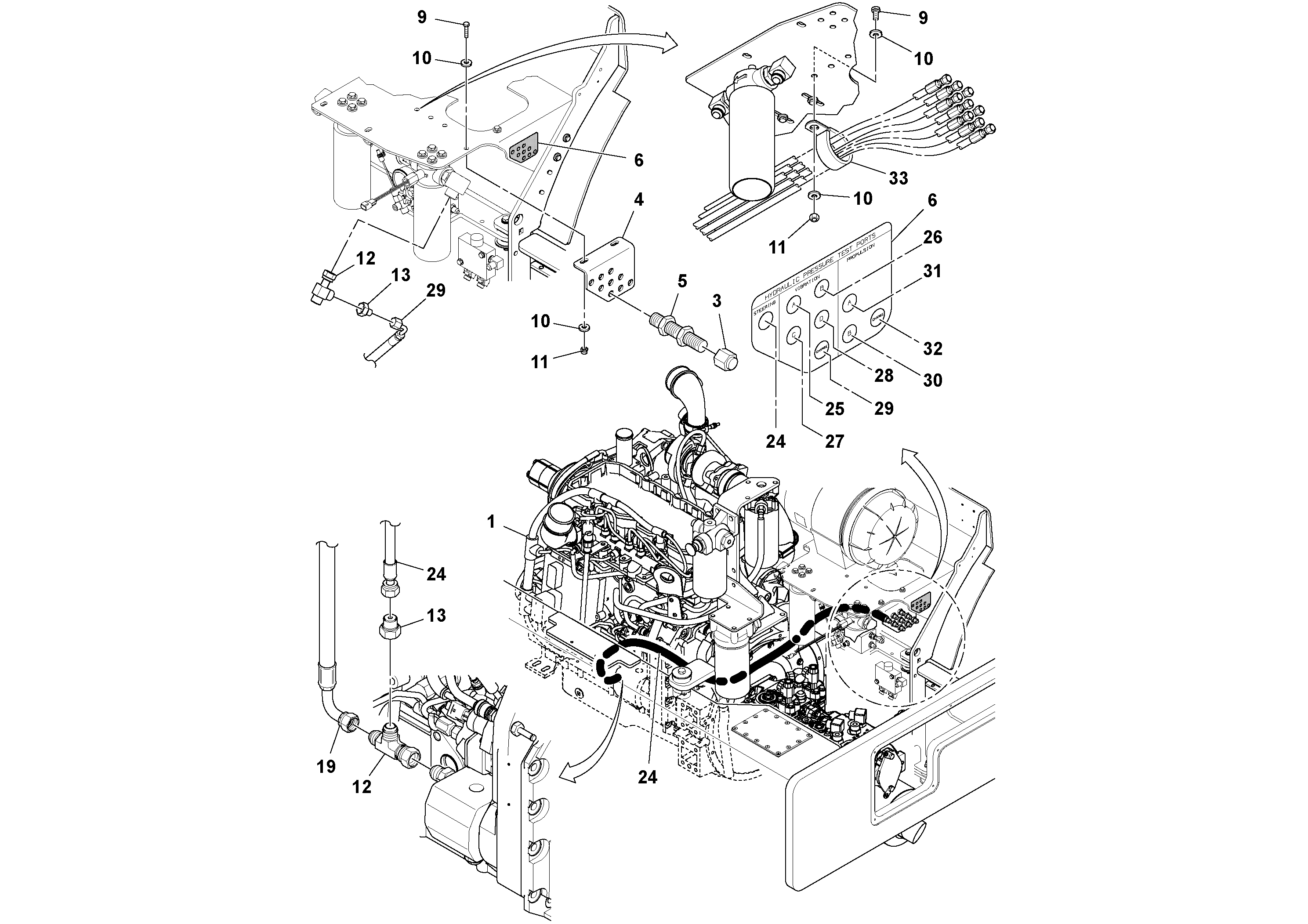 Схема запчастей Volvo DD132HF/DD138HF/HA/HFA S/N 197527- - 46191 Maintenance Package 