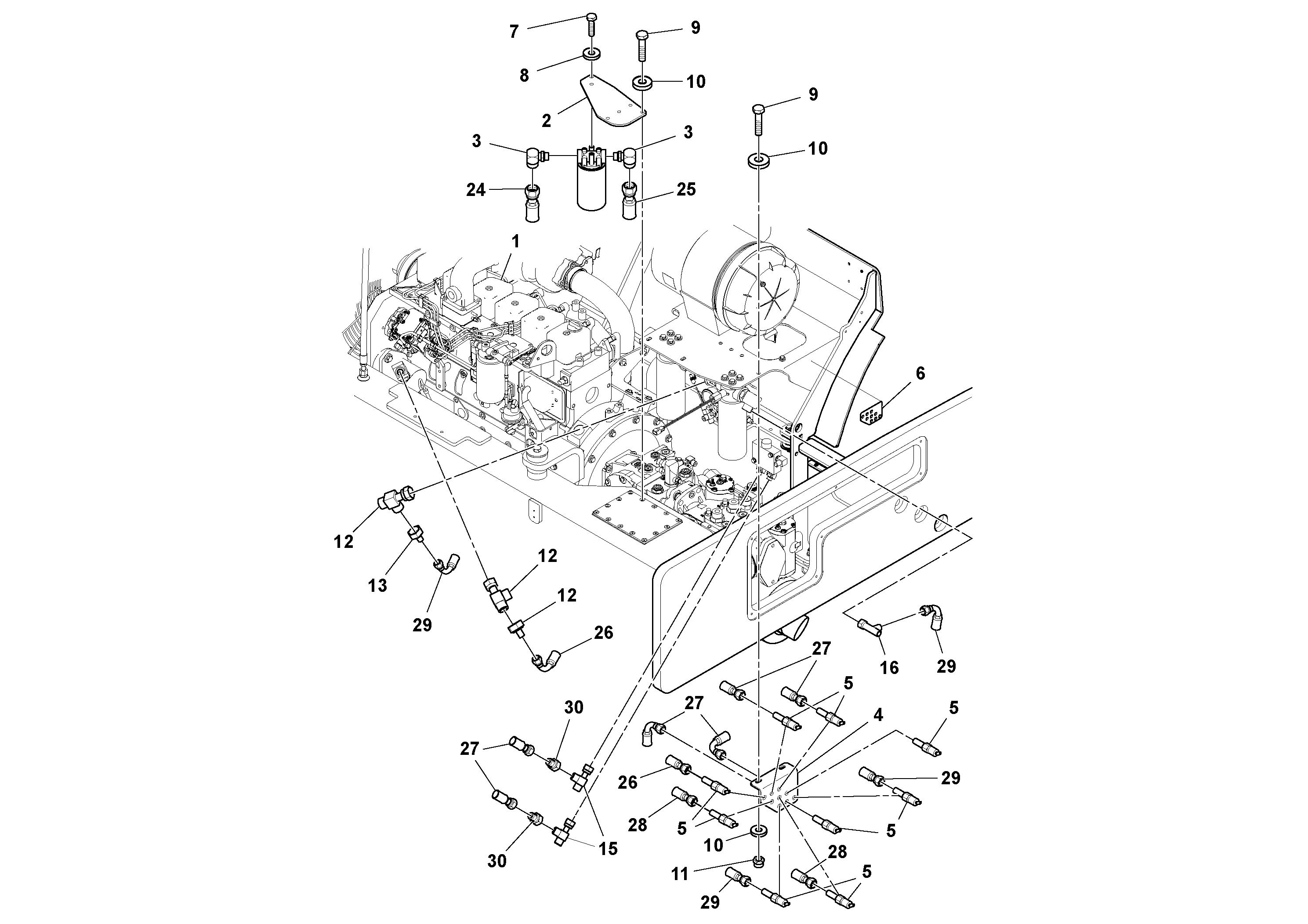 Схема запчастей Volvo DD132HF/DD138HF/HA/HFA S/N 197527- - 46193 Maintenance Package 