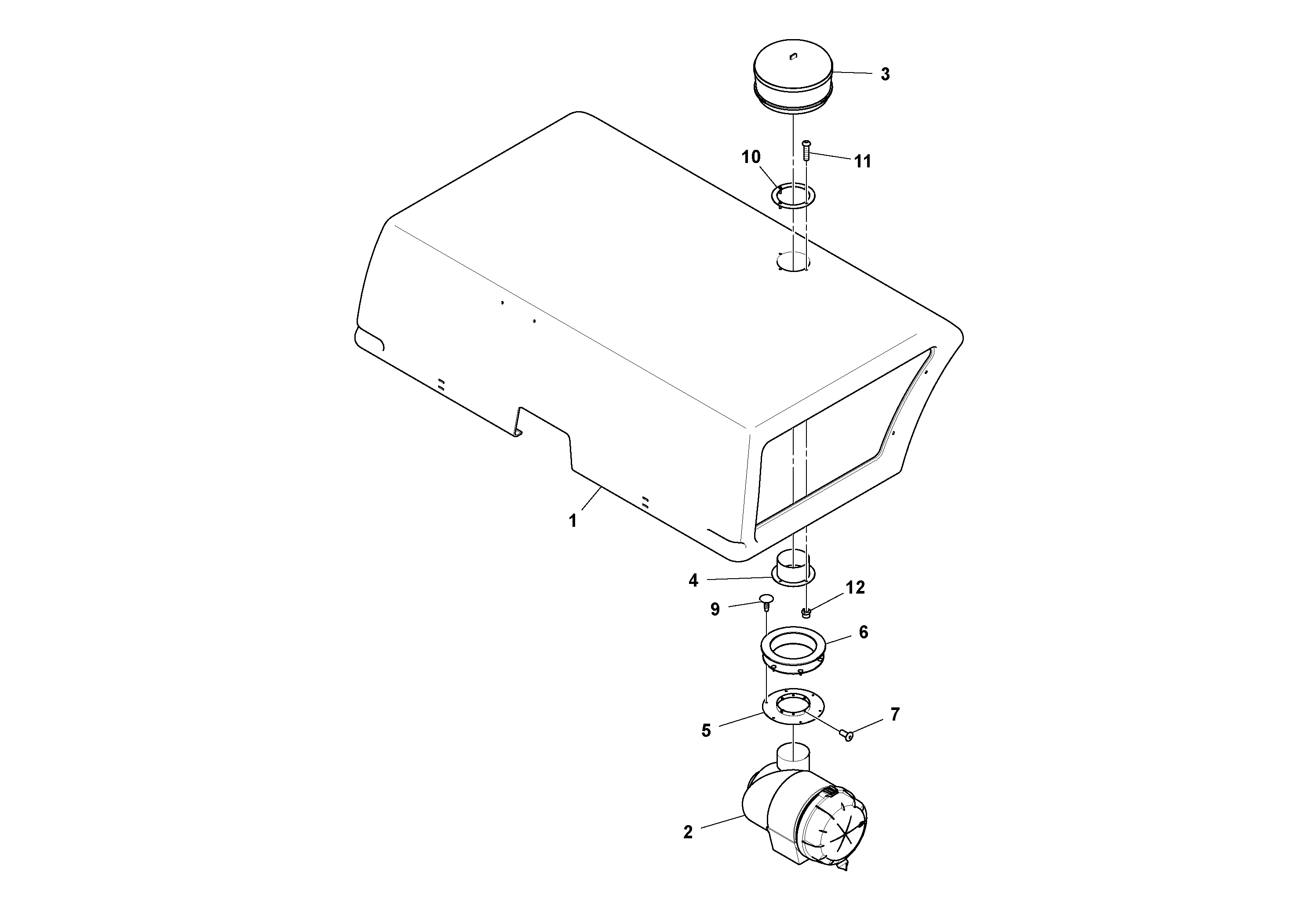 Схема запчастей Volvo DD132HF/DD138HF/HA/HFA S/N 197527- - 45540 Air Pre-cleaner Assembly 