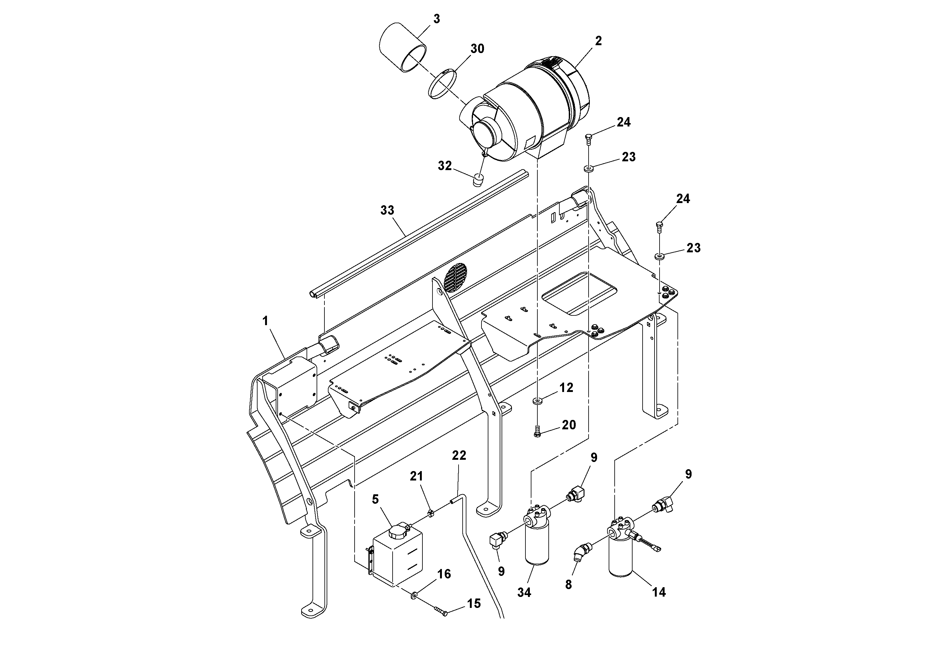 Схема запчастей Volvo DD132HF/DD138HF/HA/HFA S/N 197527- - 93471 Drum Skirt Assembly 