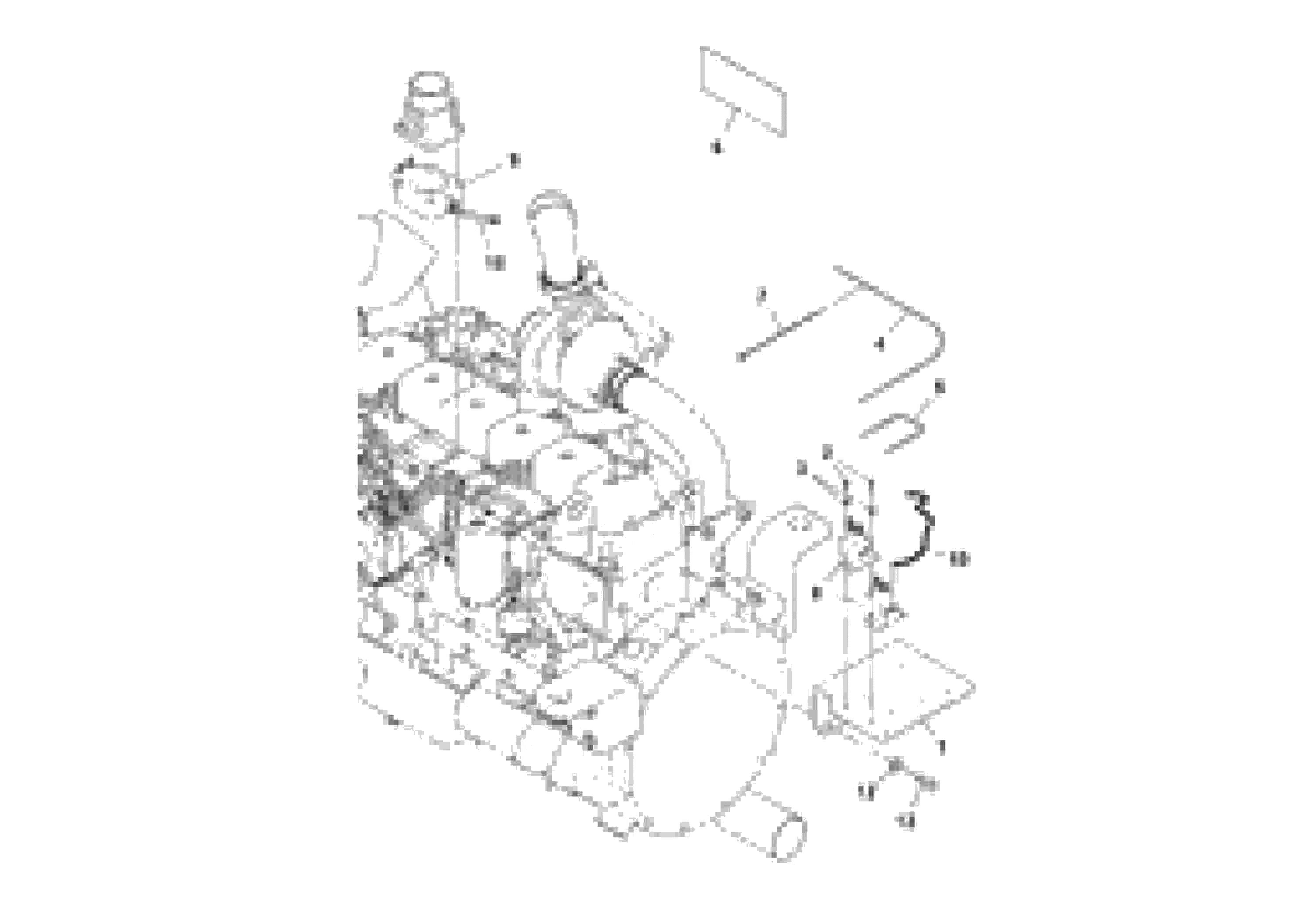 Схема запчастей Volvo DD132HF/DD138HF/HA/HFA S/N 197527- - 44261 Grid Heater Installation 