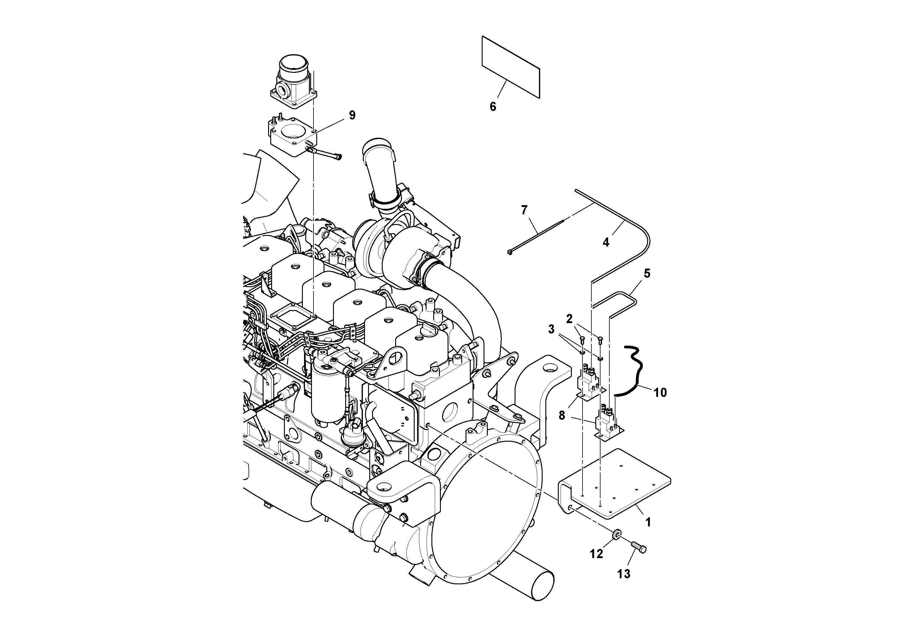 Схема запчастей Volvo DD132HF/DD138HF/HA/HFA S/N 197527- - 74239 Grid Heater Installation 