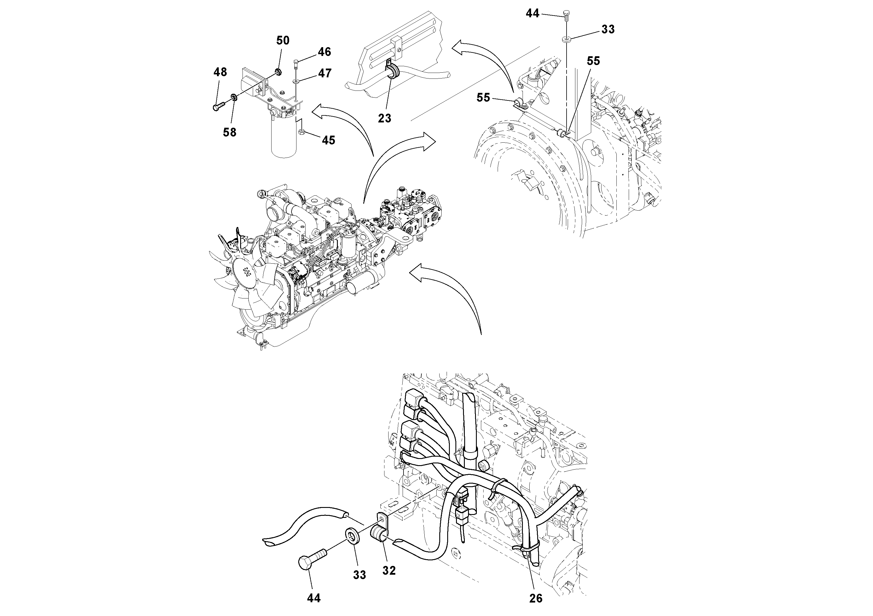 Схема запчастей Volvo DD132HF/DD138HF/HA/HFA S/N 197527- - 47228 Electrical 