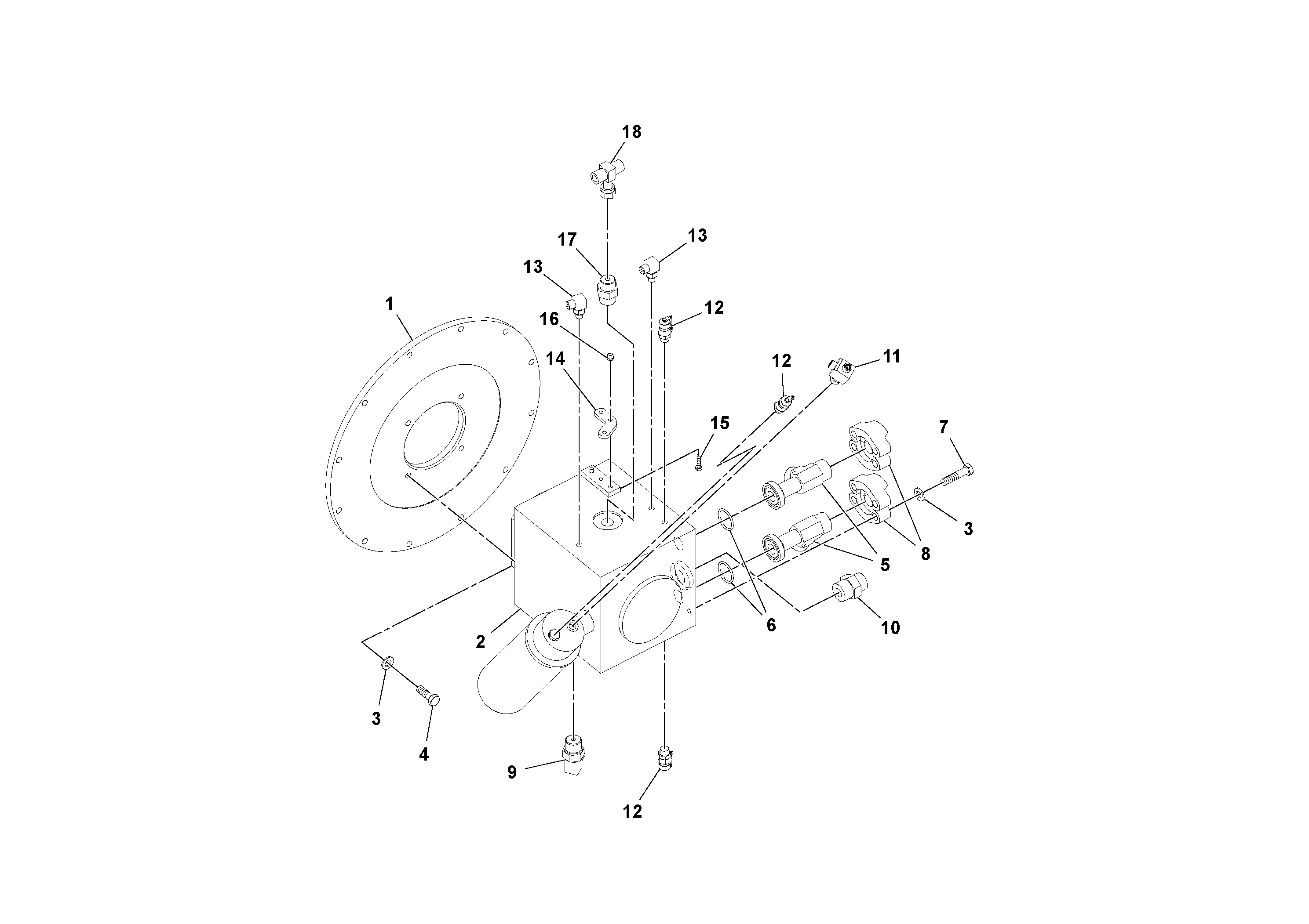 Схема запчастей Volvo DD70/DD70HF S/N 197522 - - 97918 Propulsion Pump Assembly 