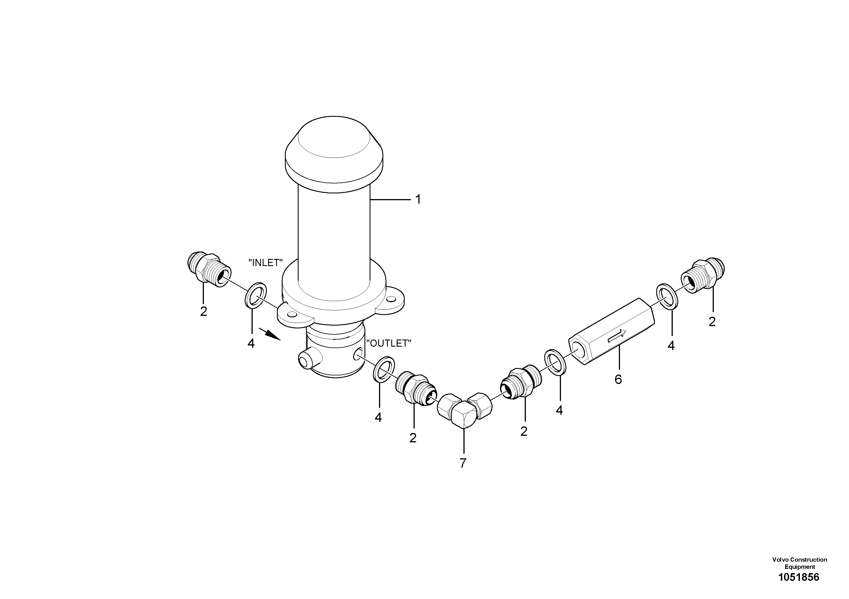 Схема запчастей Volvo PT220RH/PT240RH - 10767 Tow Pump Assembly 