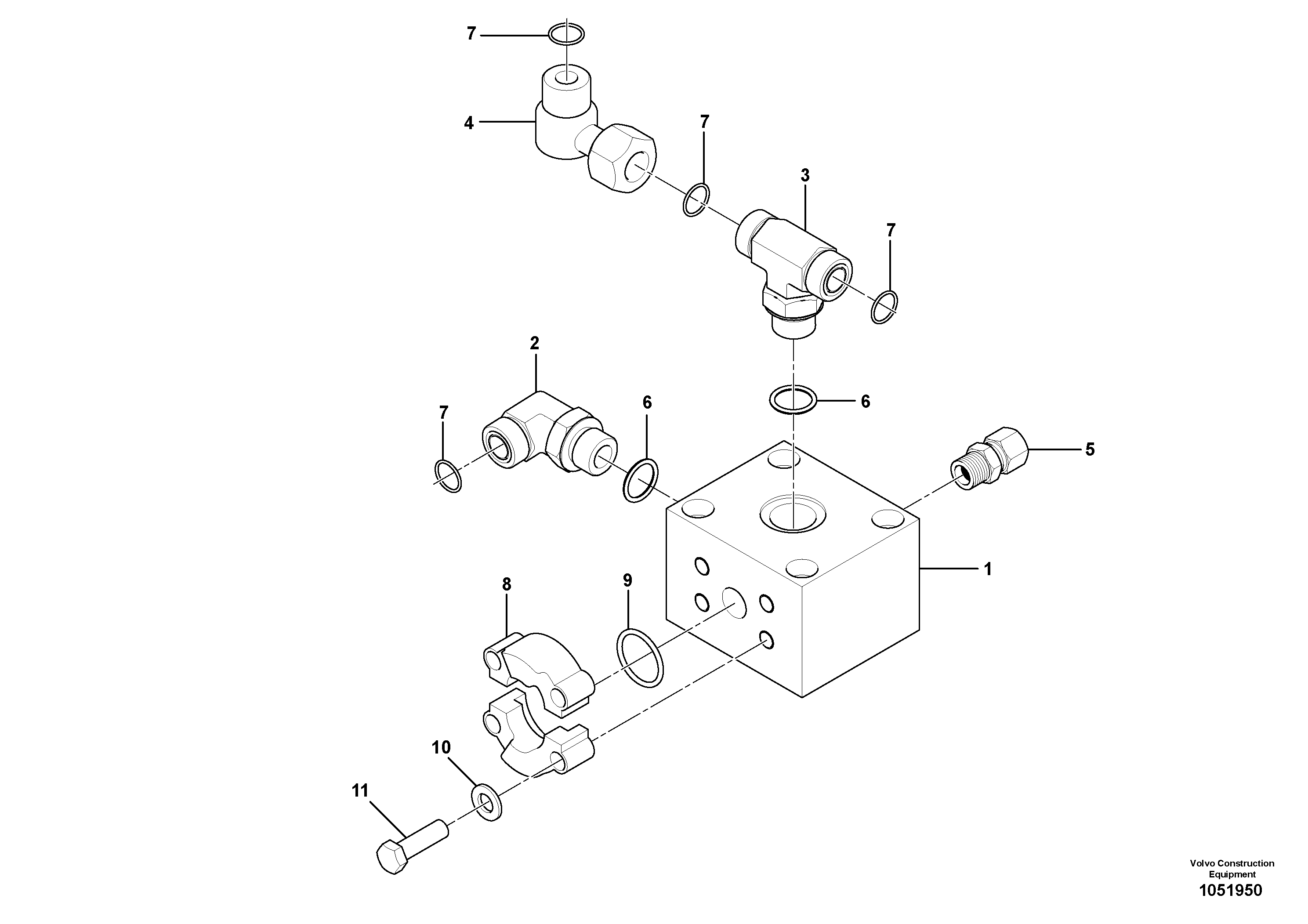 Схема запчастей Volvo PT220RH/PT240RH - 25672 High Pressure Manifold Assembly 