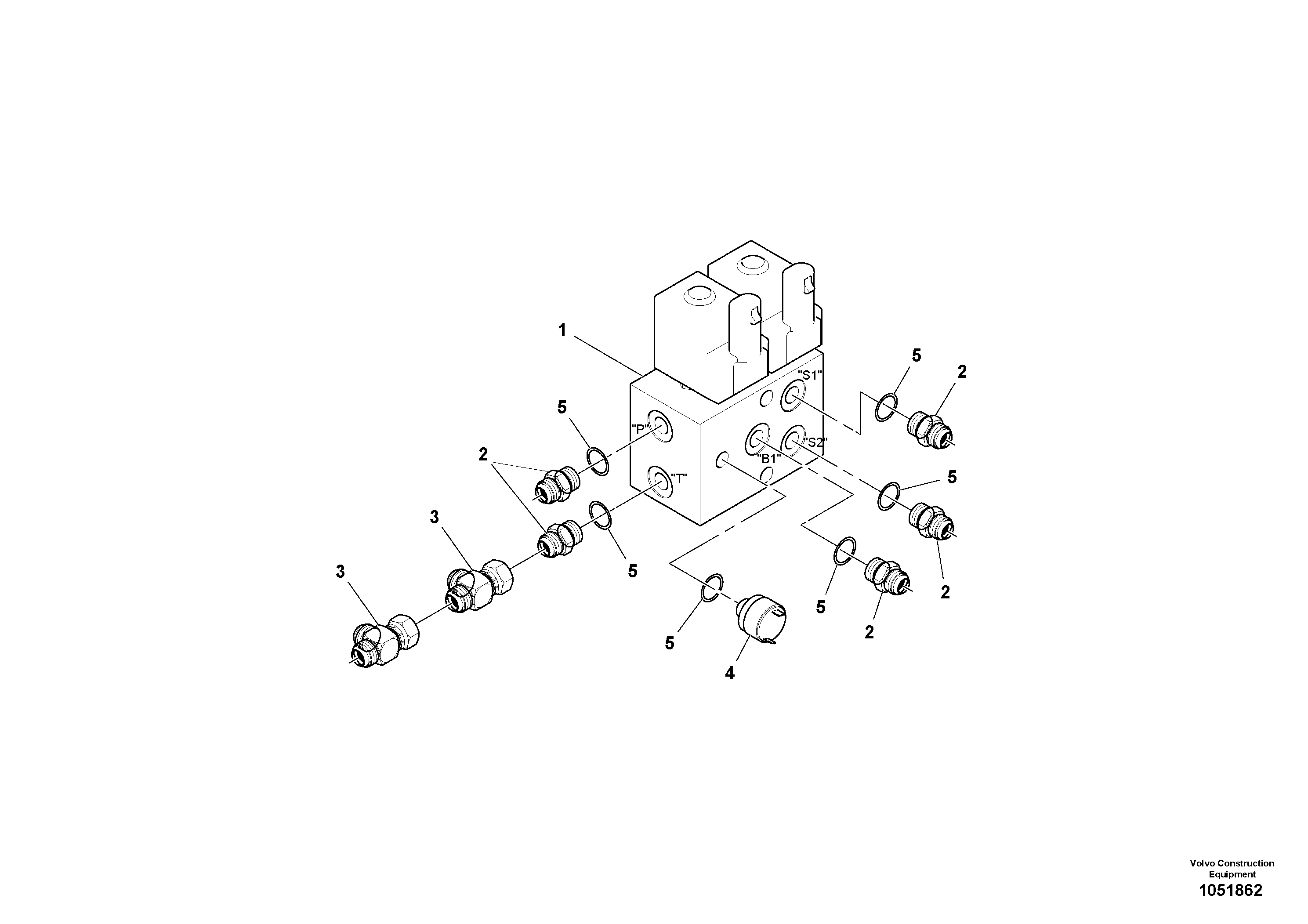 Схема запчастей Volvo PT220RH/PT240RH - 36523 Brake/Destroke Valve Assembly 