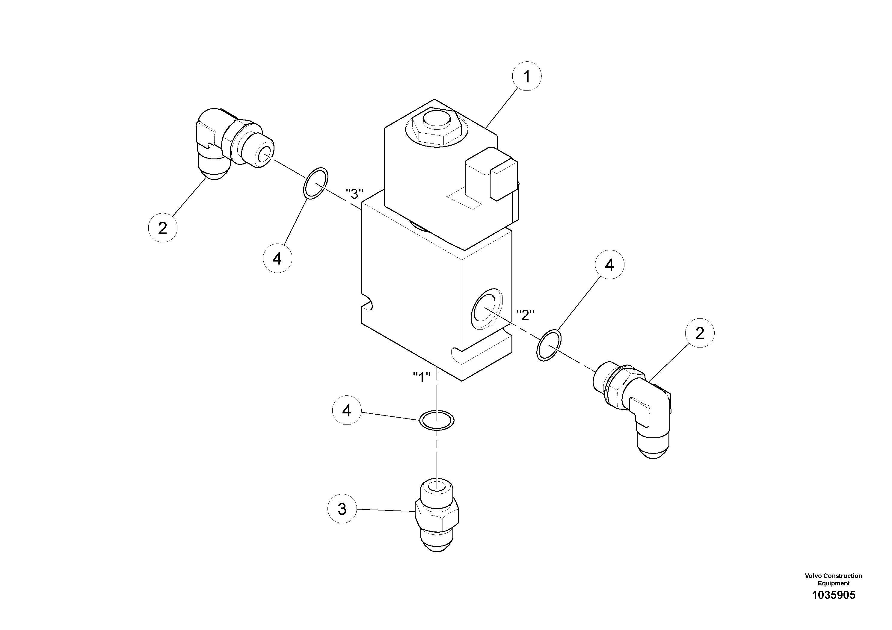 Схема запчастей Volvo PT220RH/PT240RH - 47658 Two-speed Solenoid Valve Assembly 