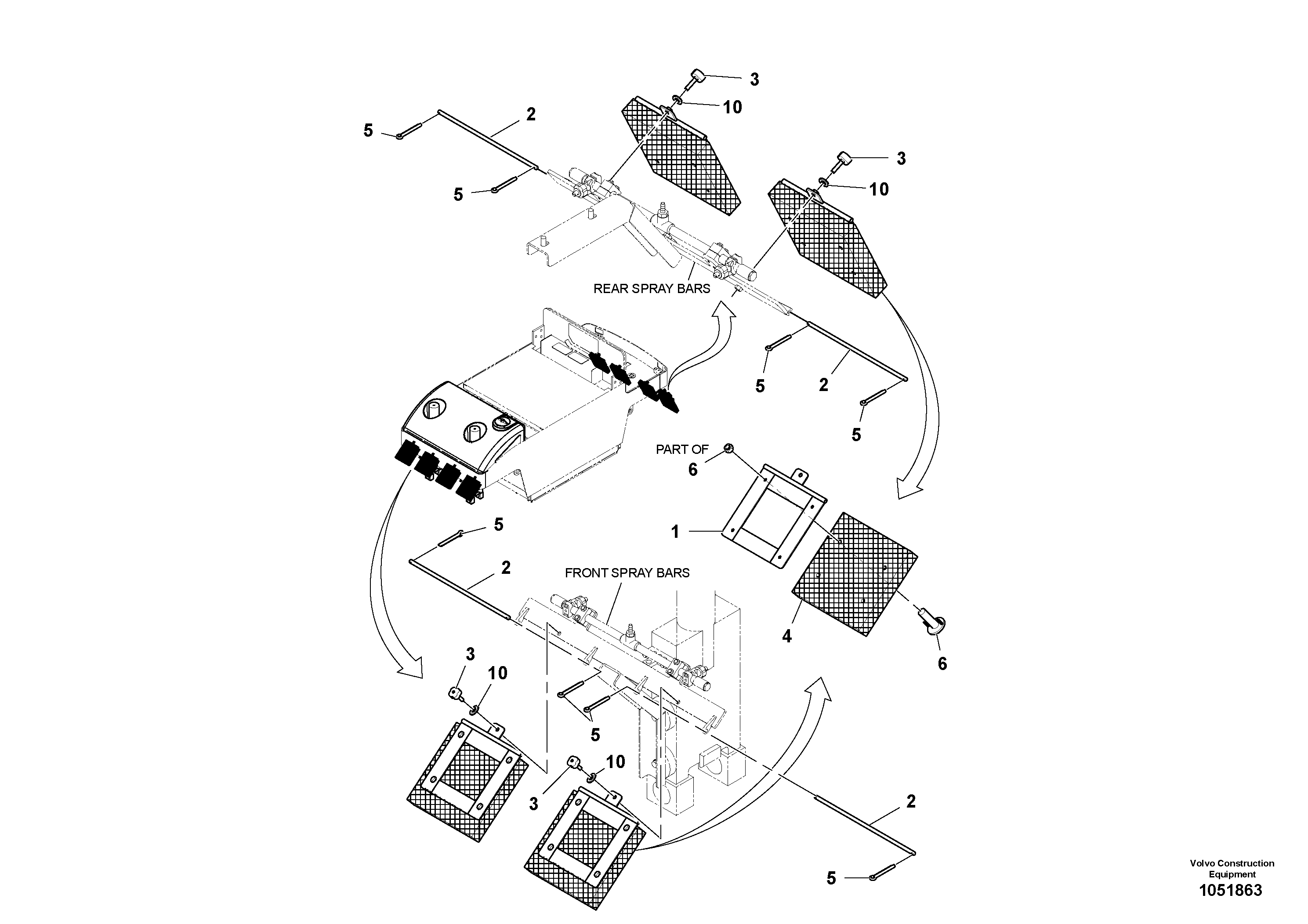 Схема запчастей Volvo PT220RH/PT240RH - 36527 Cocoa Mat Installation 