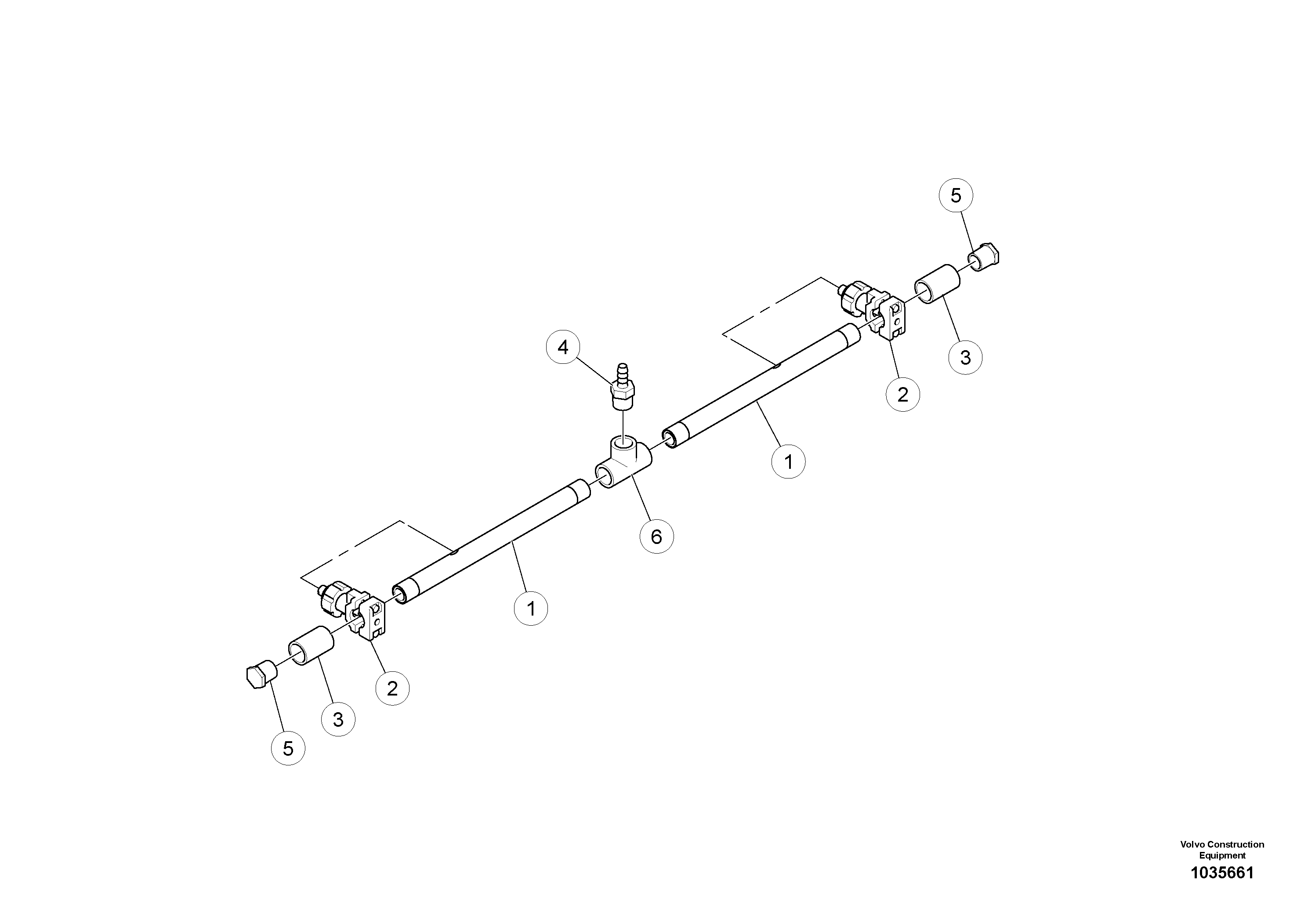 Схема запчастей Volvo PT220RH/PT240RH - 47660 Spray Bar Assembly 